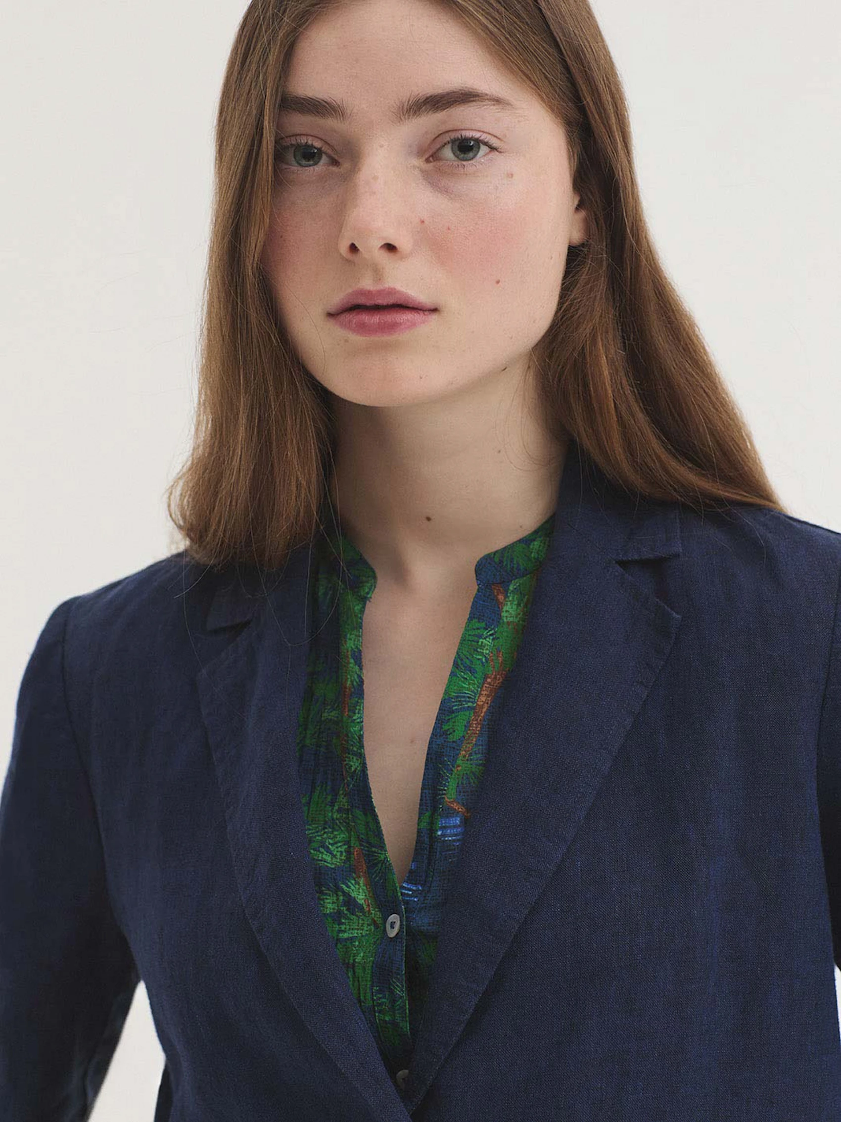 Manteau tailleur pur lin