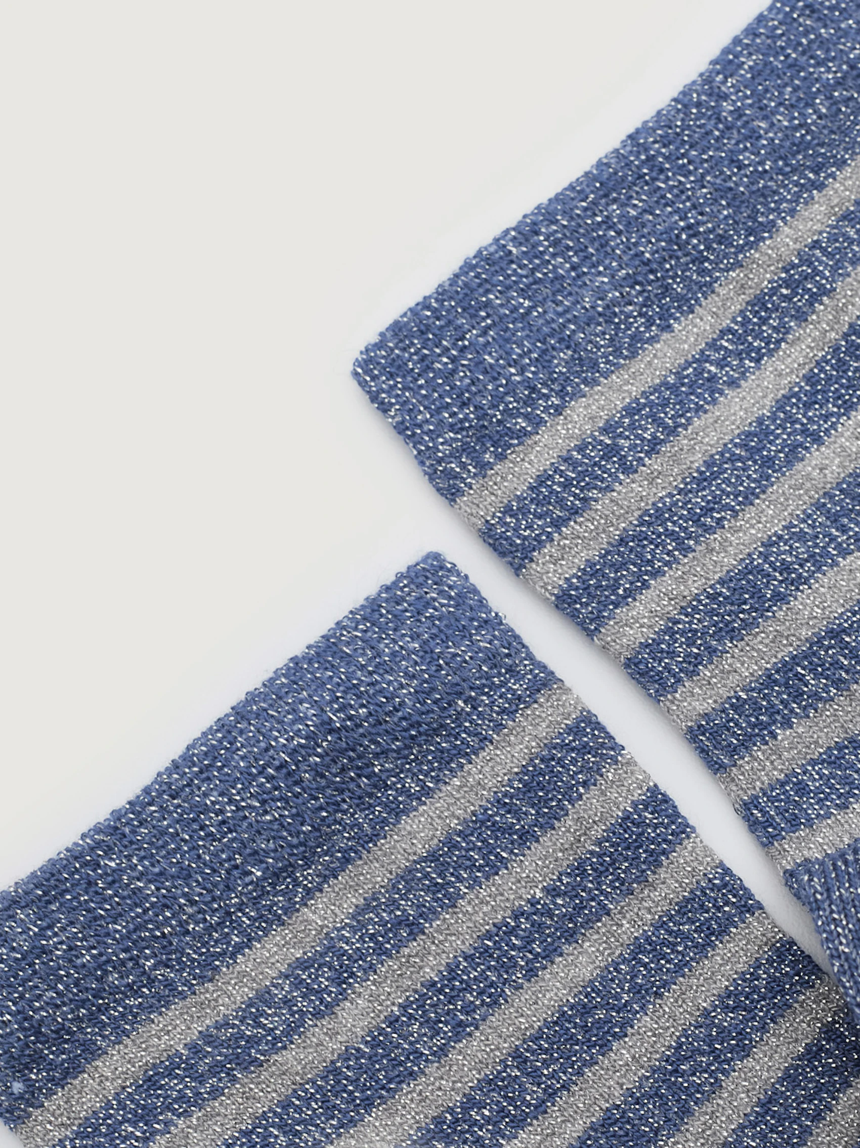 Striped lurex socks