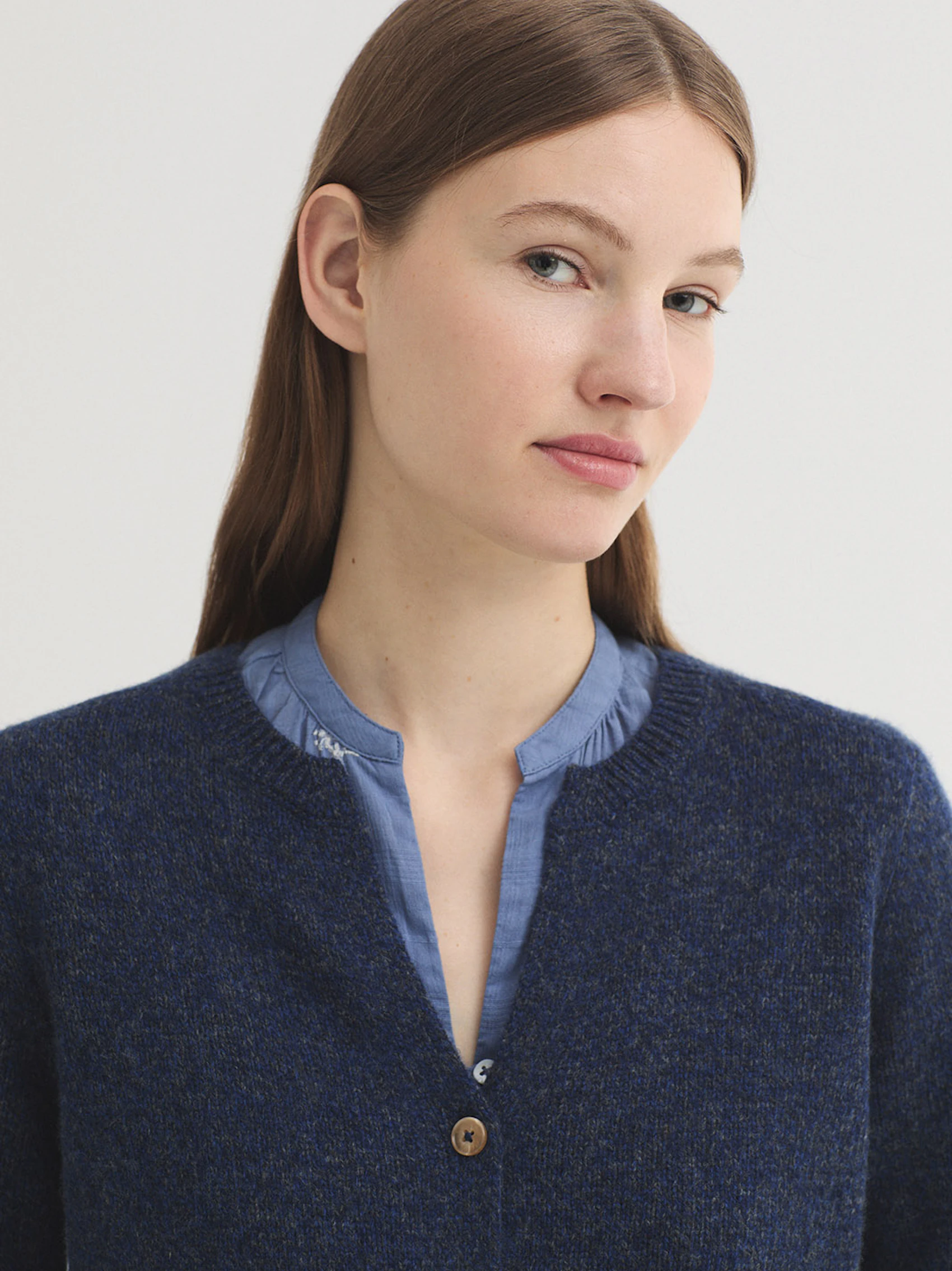 Veste boba à col rond