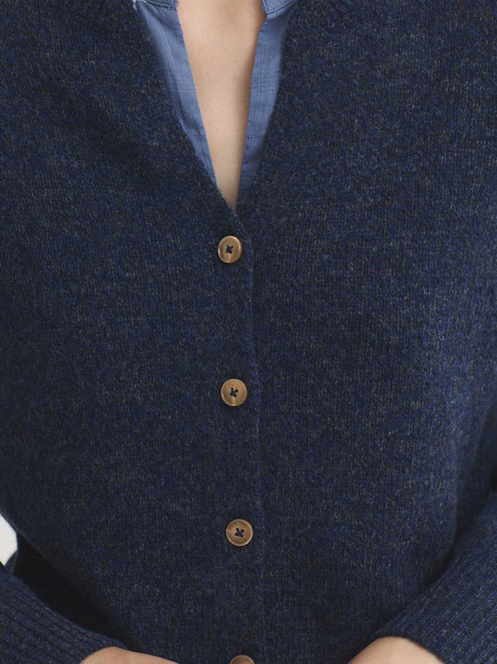 Veste boba à col rond