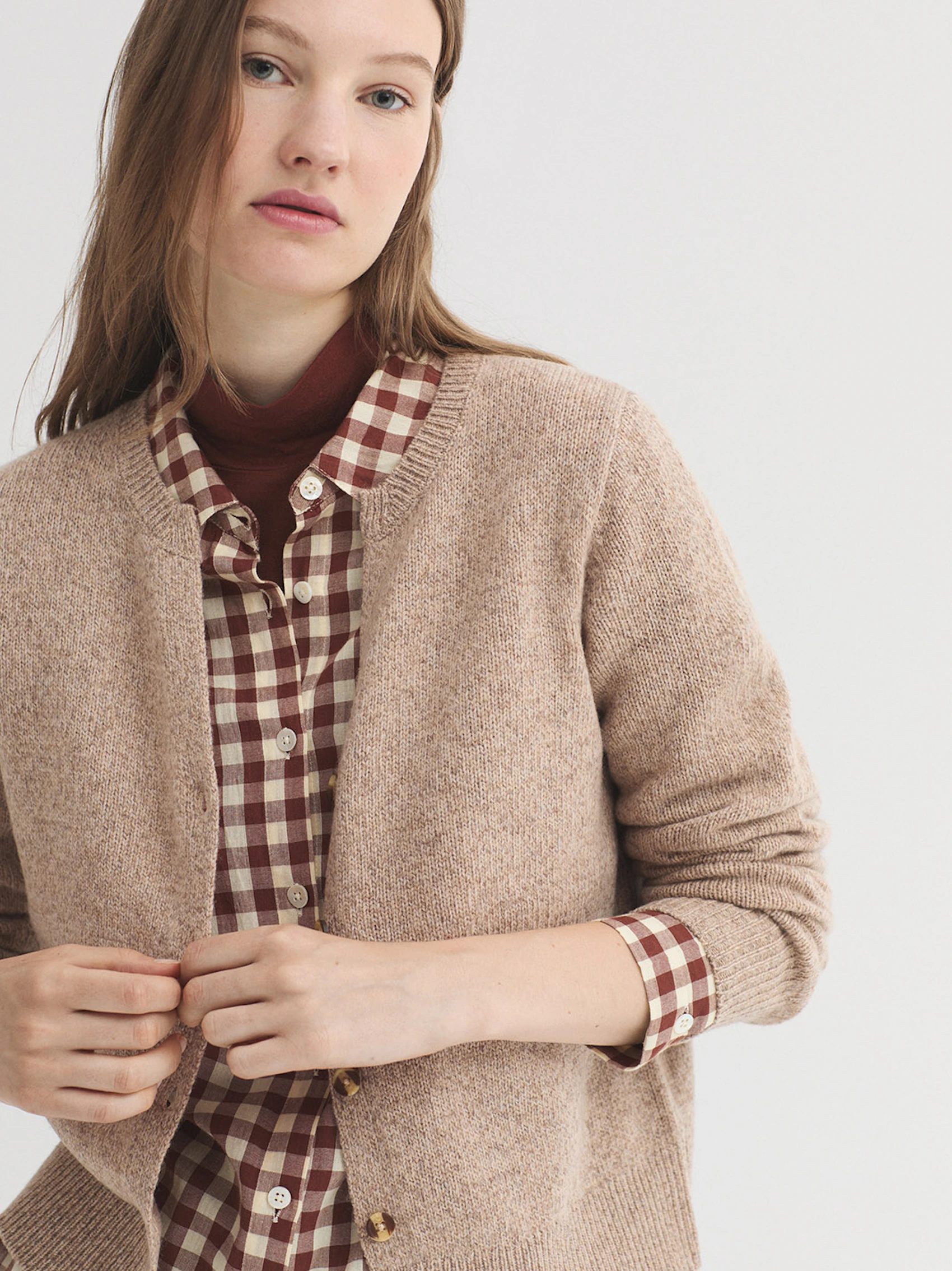 Veste boba à col rond