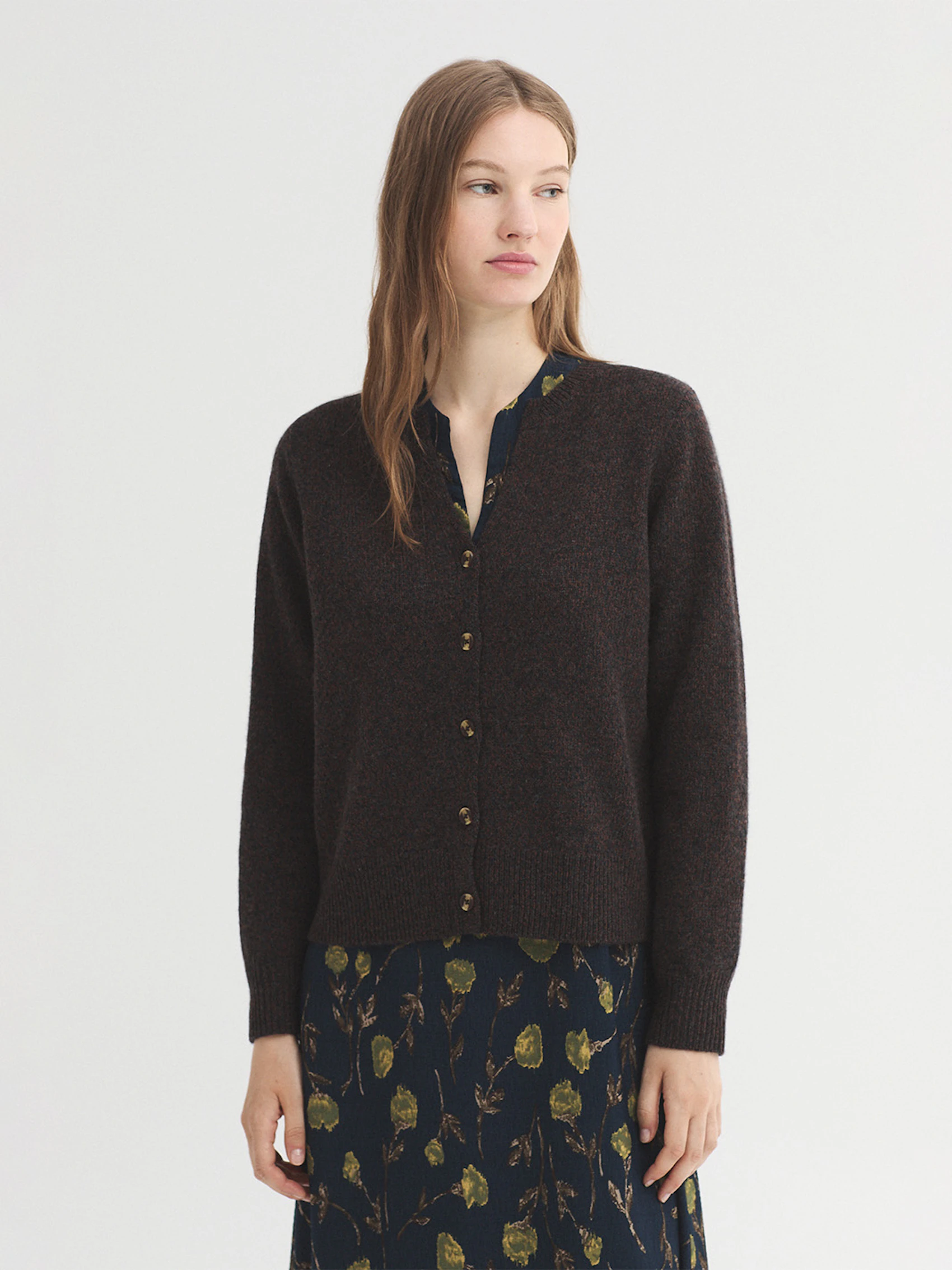 Veste boba à col rond