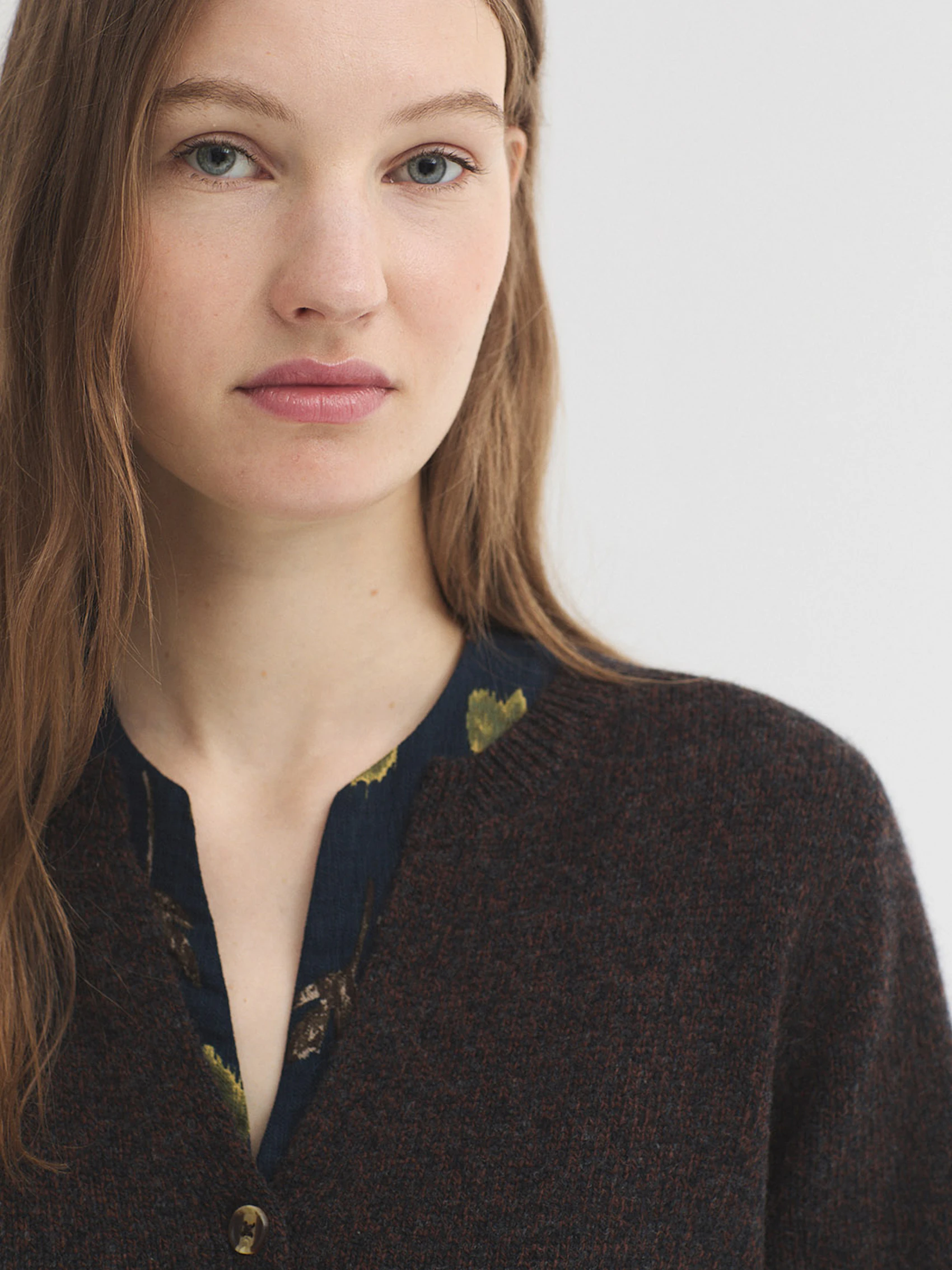 Veste boba à col rond