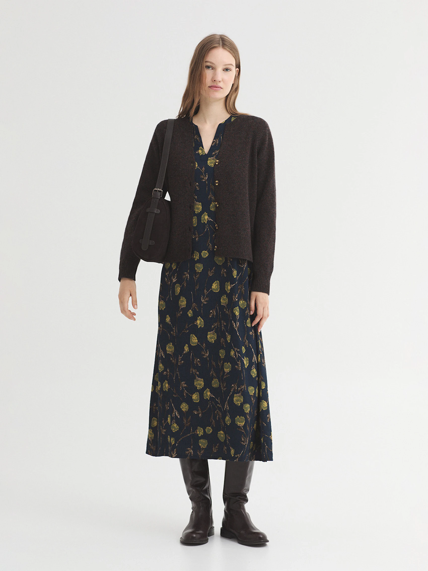 Veste boba à col rond