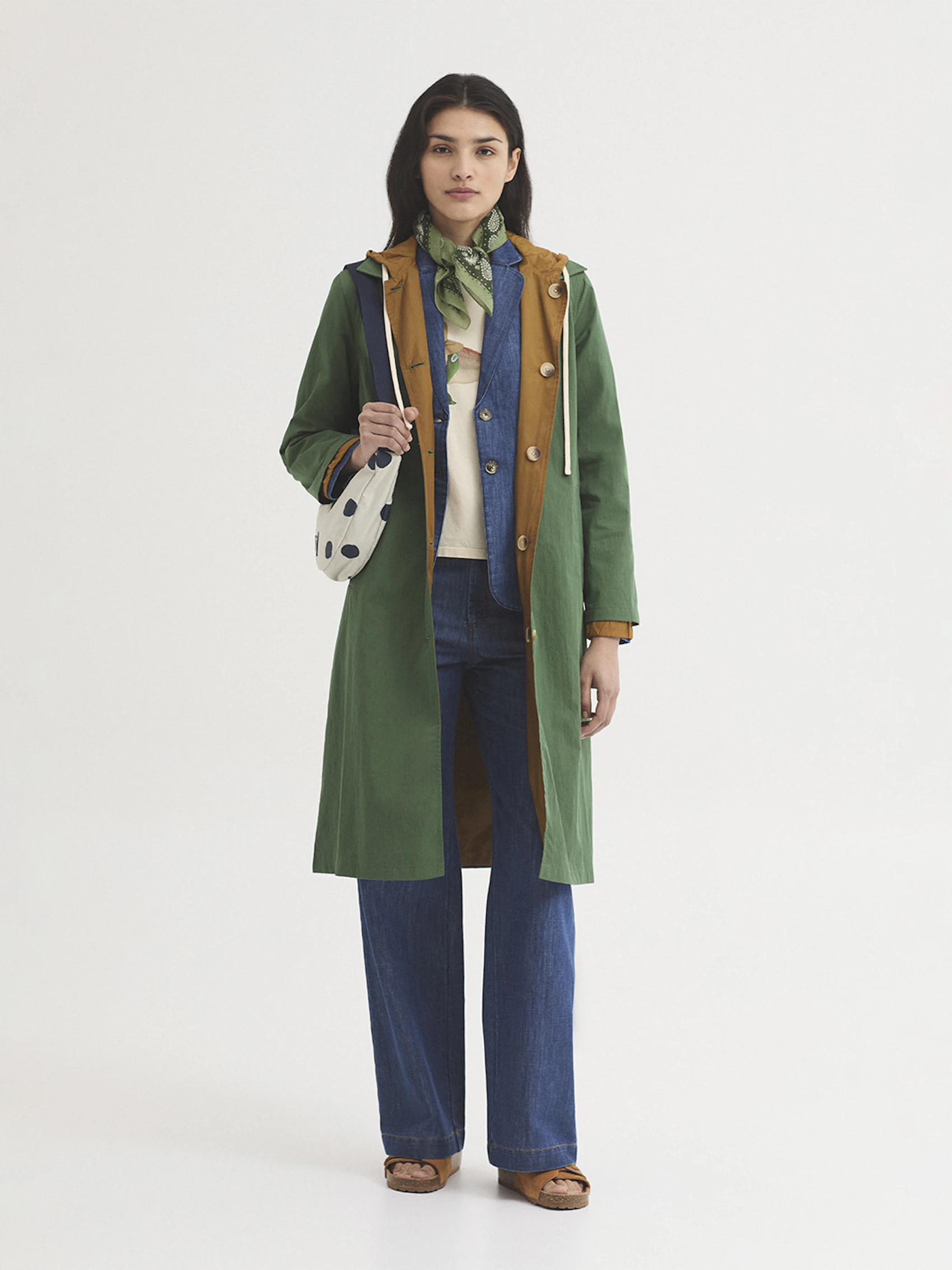 Reversible trench coat