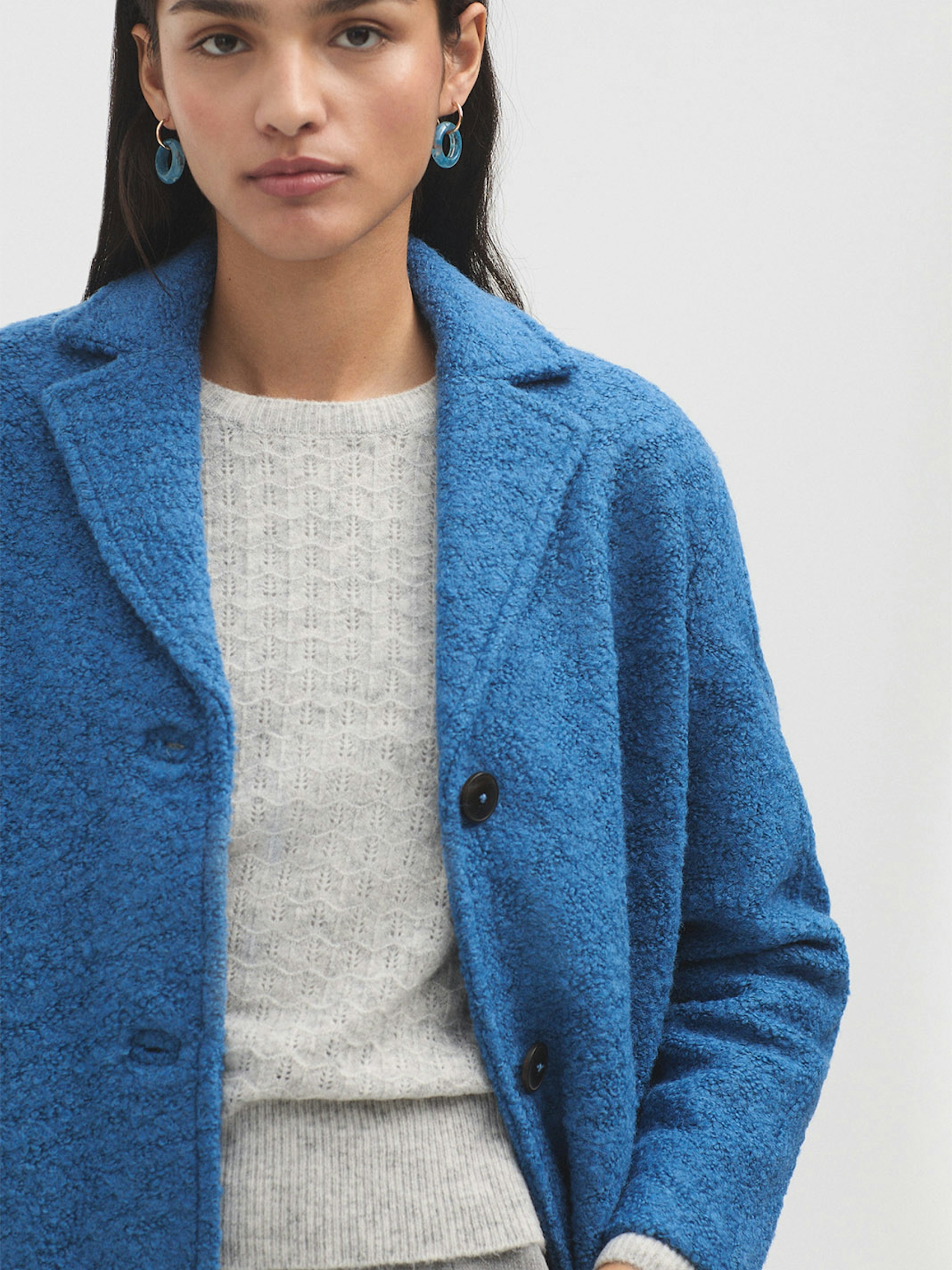 Manteau basique boucle