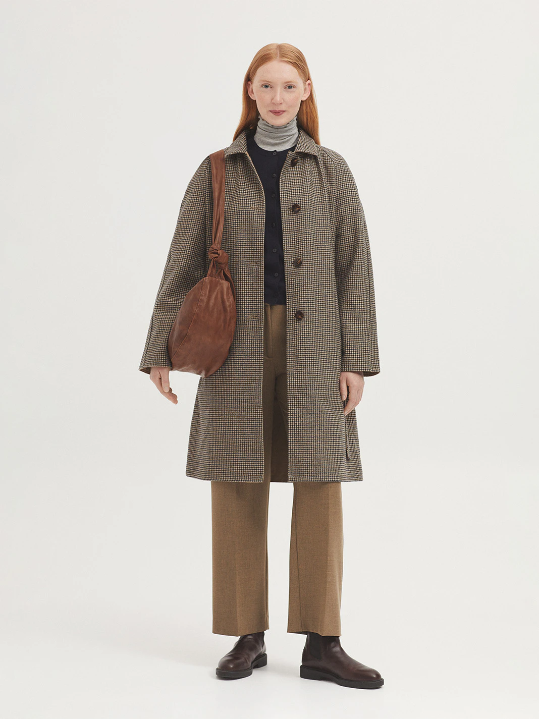 Manteau En Cuir Cisailleux (shearling) Réversible Tricolore DROME - Taille M, Occasion Très Bon état