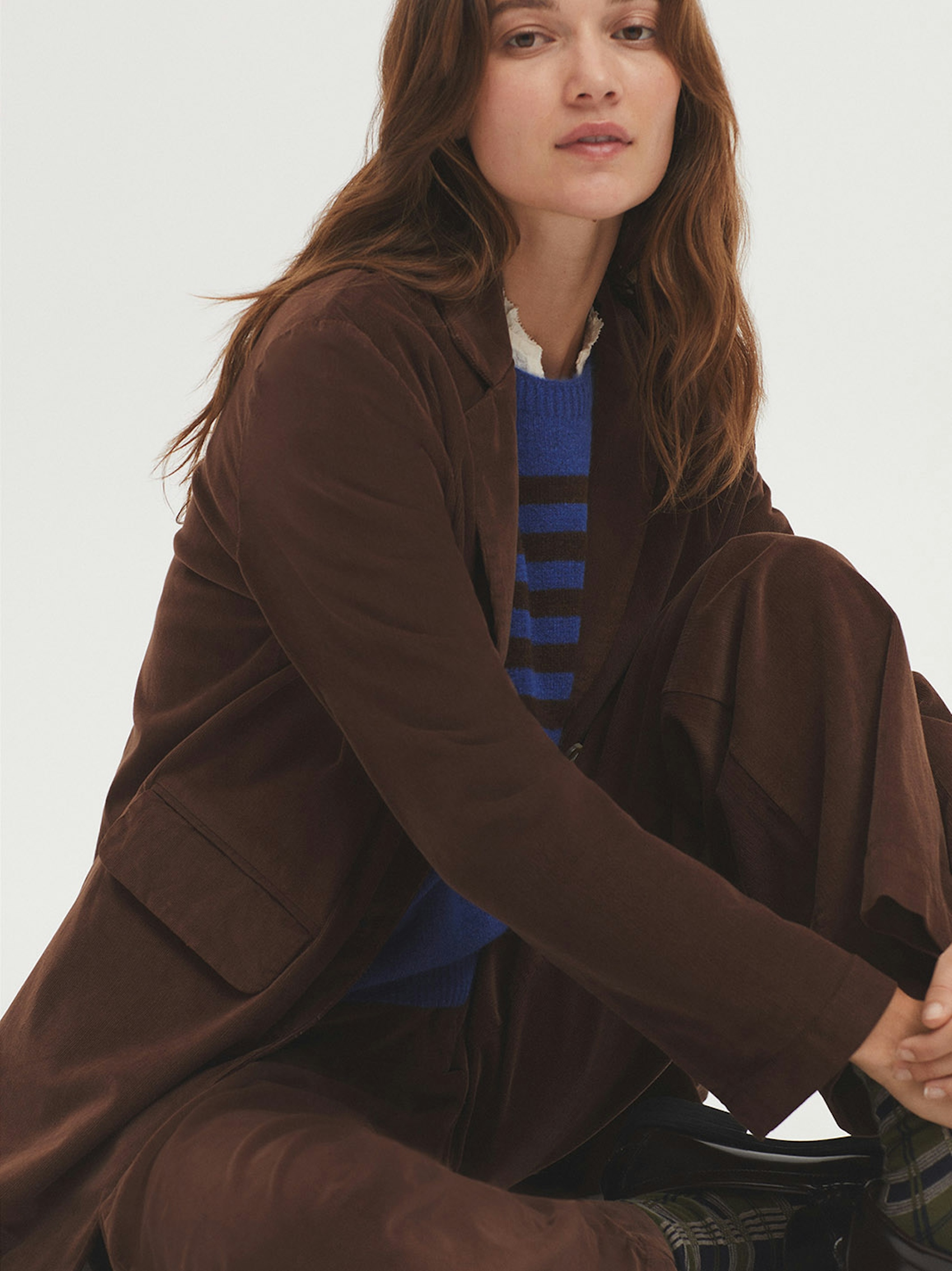 Micro corduroy blazer