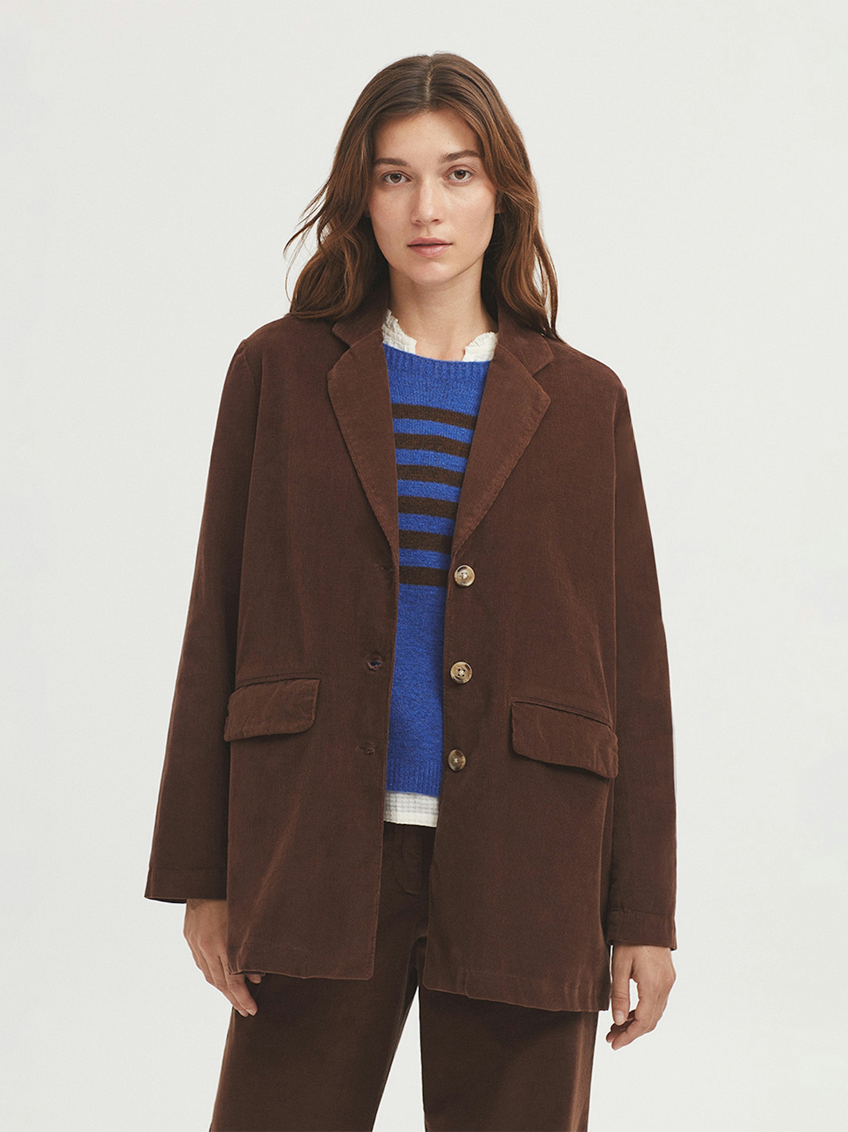 Micro corduroy blazer