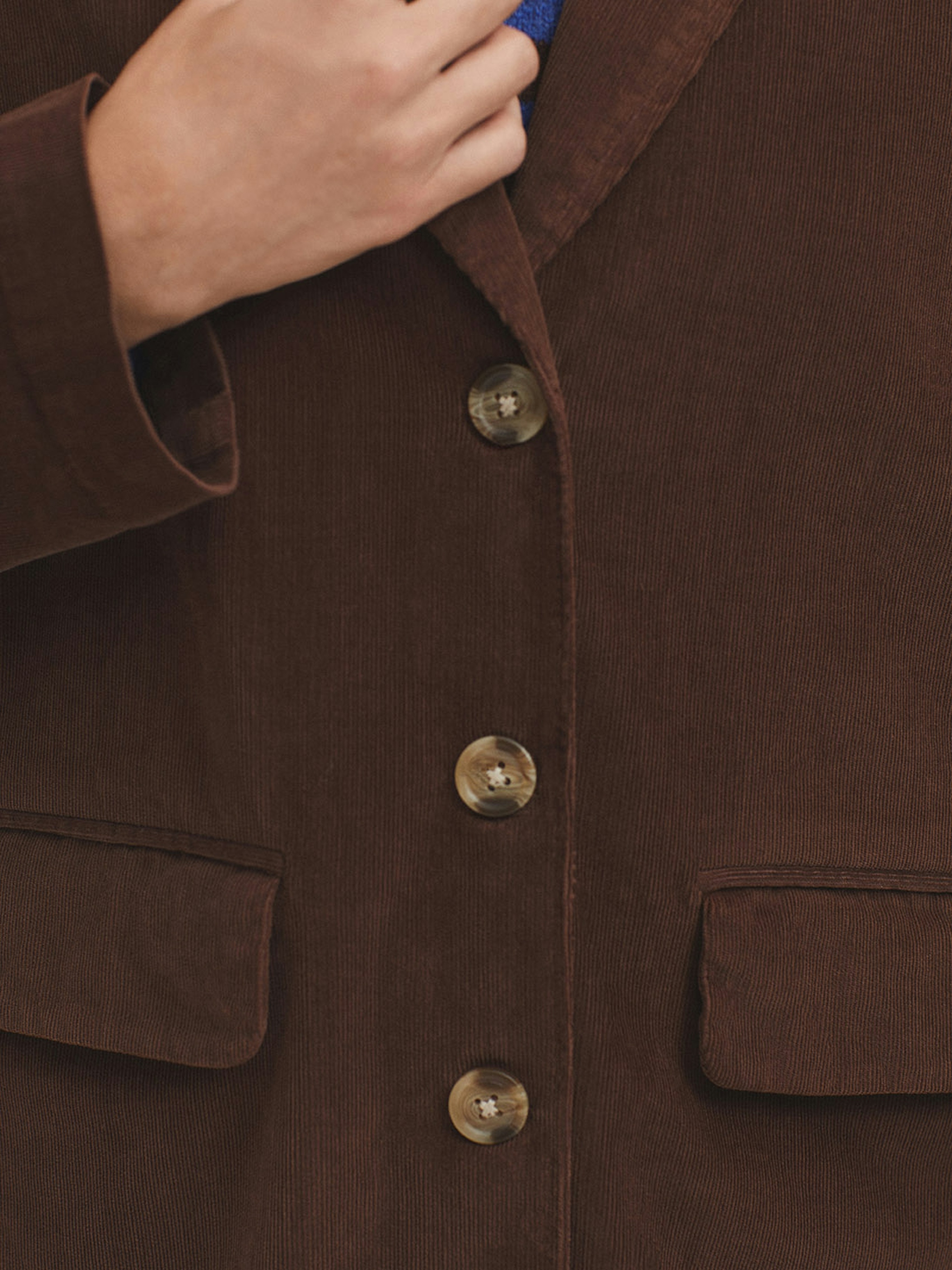 Micro corduroy blazer
