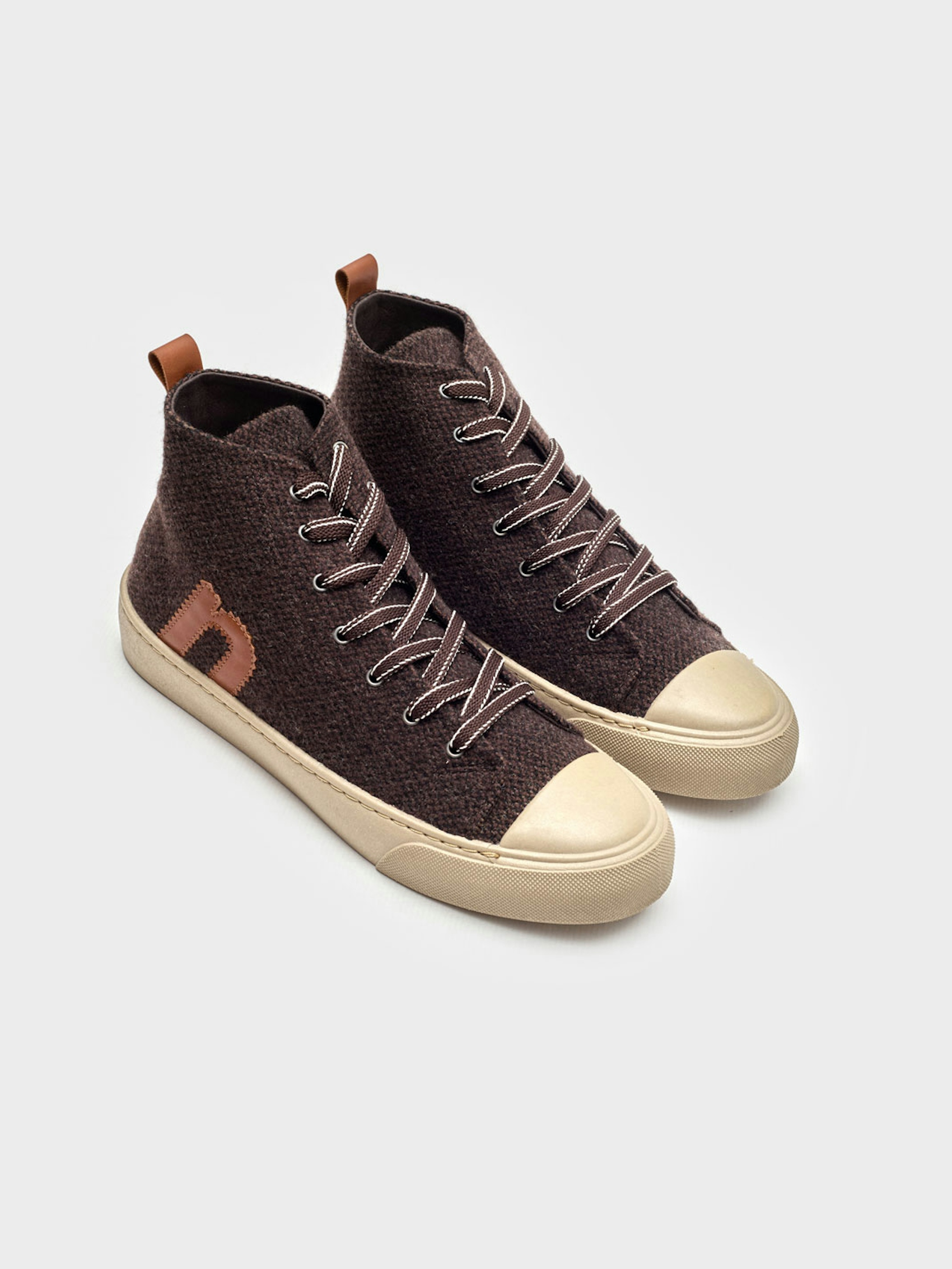 High top wool trainers 1