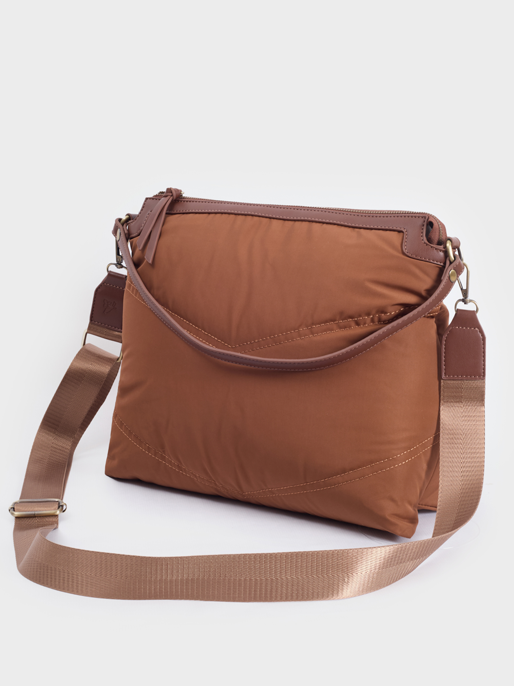 Quilted nylon shoulder bag 3