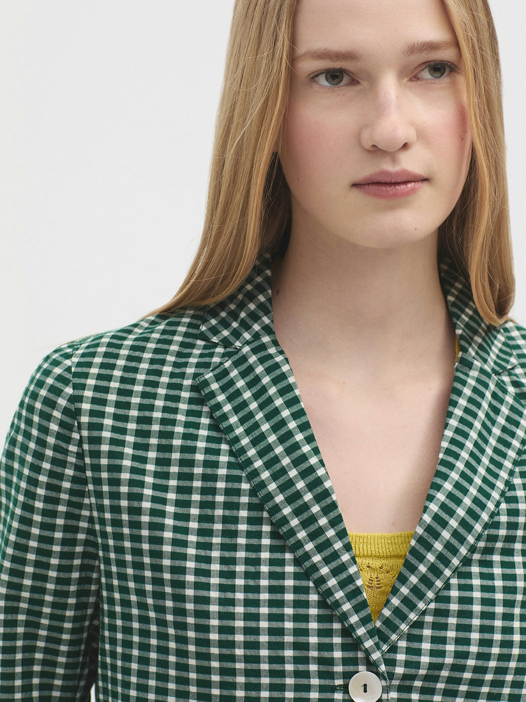 Blazer cuadros seersucker