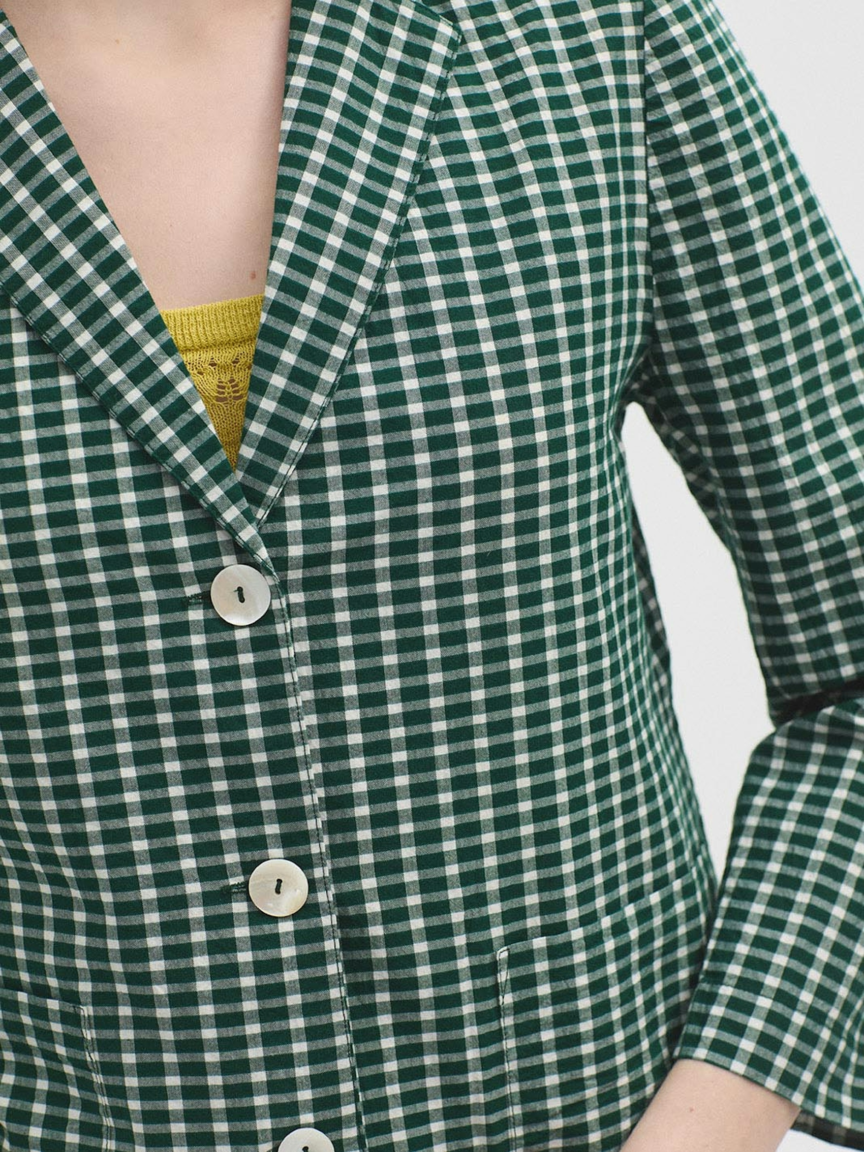 Blazer cuadros seersucker