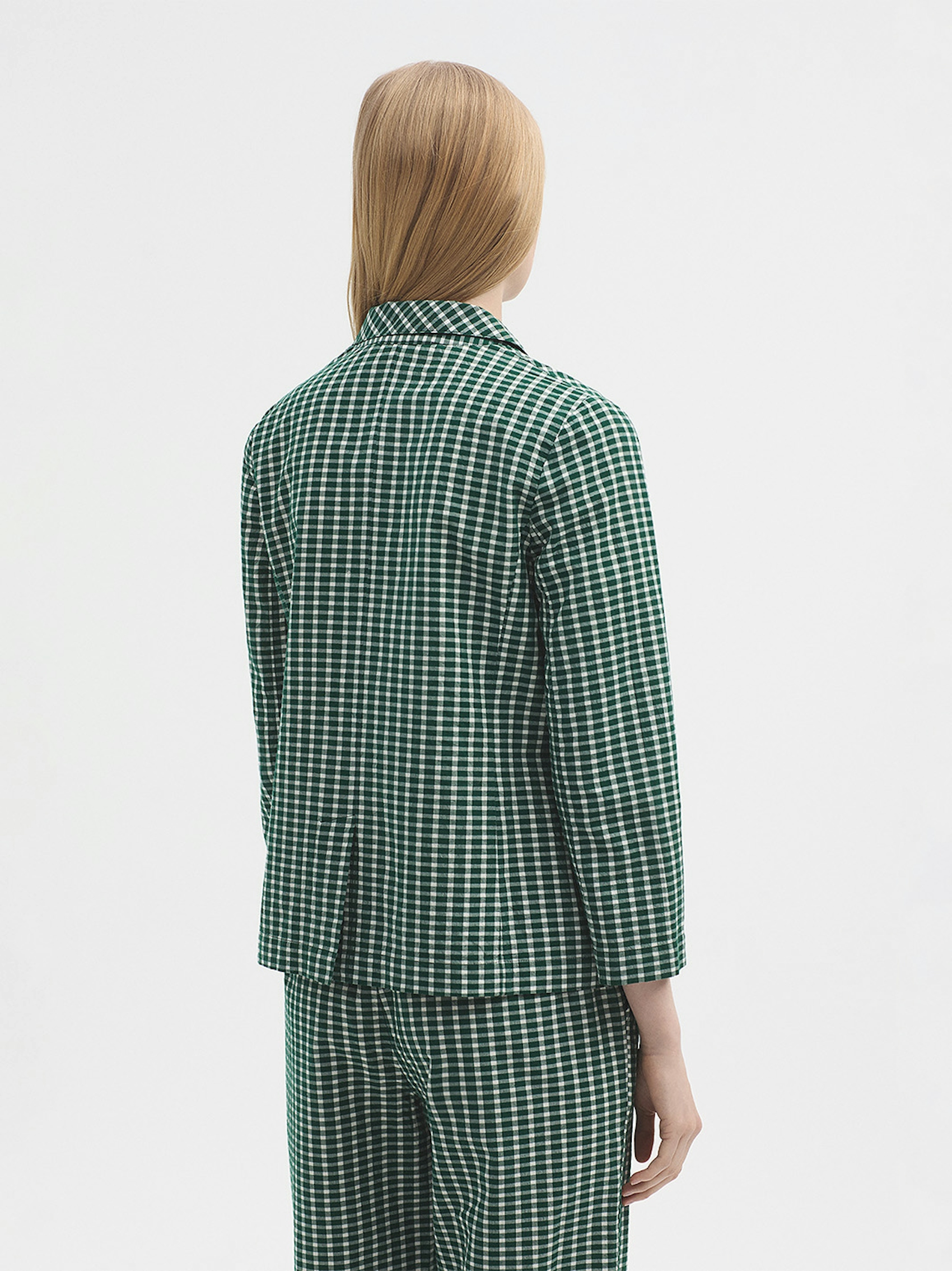 Blazer cuadros seersucker