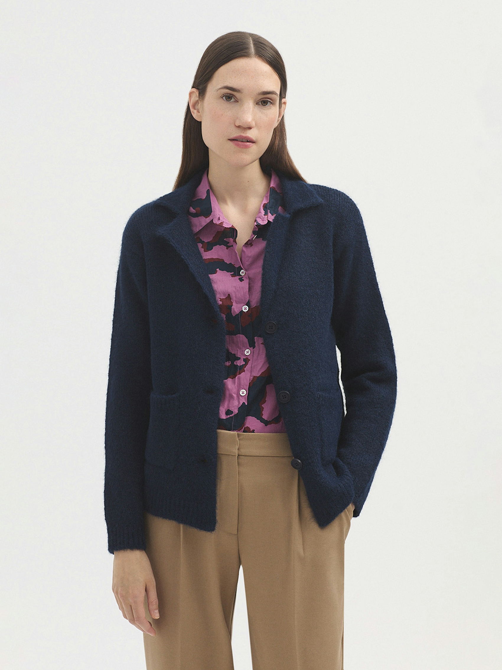 Chunky cardigan with pockets