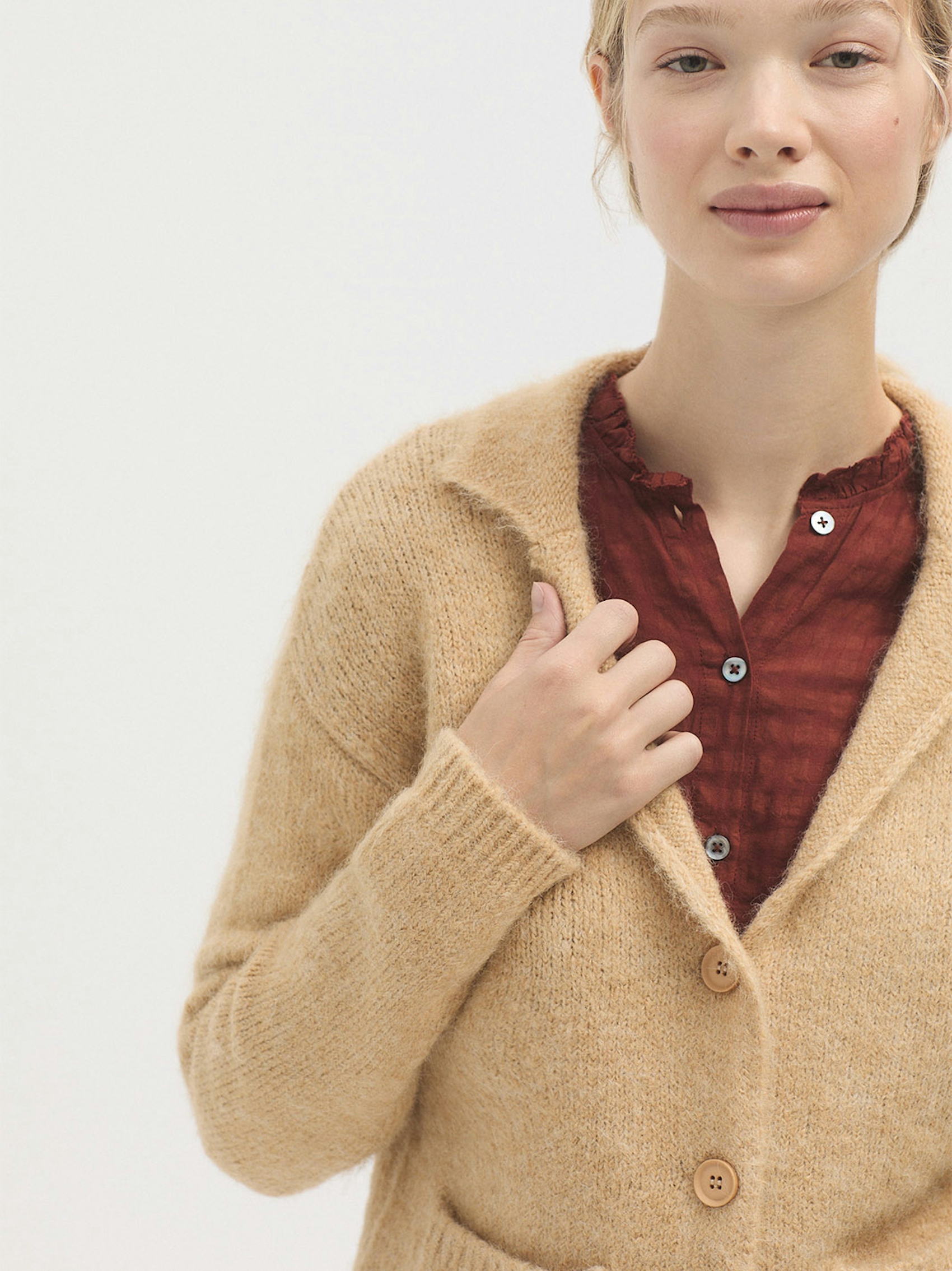 Chunky cardigan with pockets 1