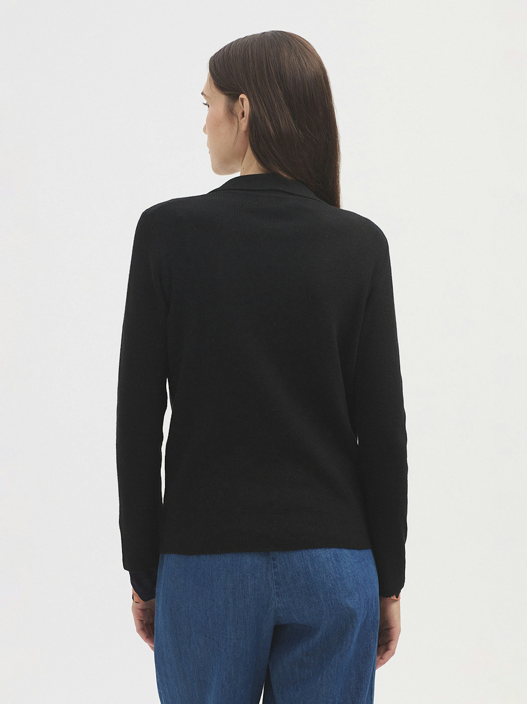Ribbed blazer cardigan