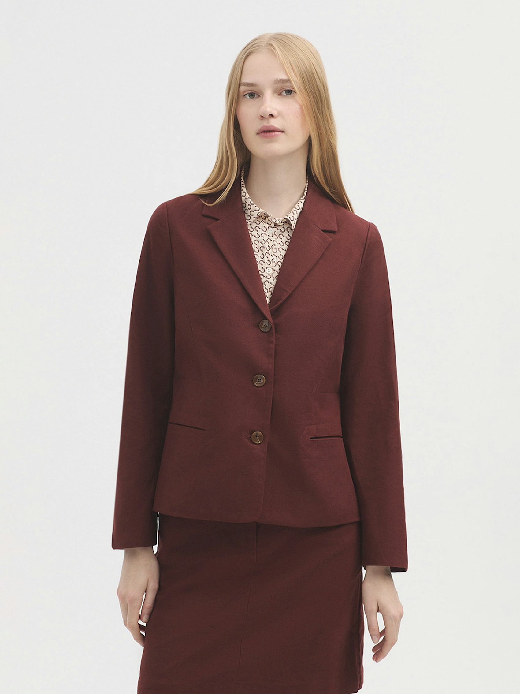 Blazer pana lisa elástica