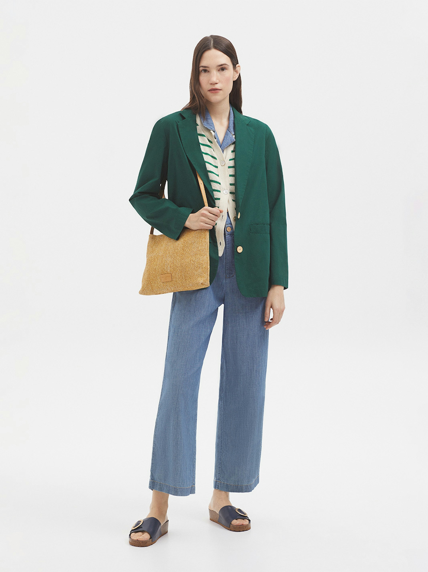 Poplin blazer 0