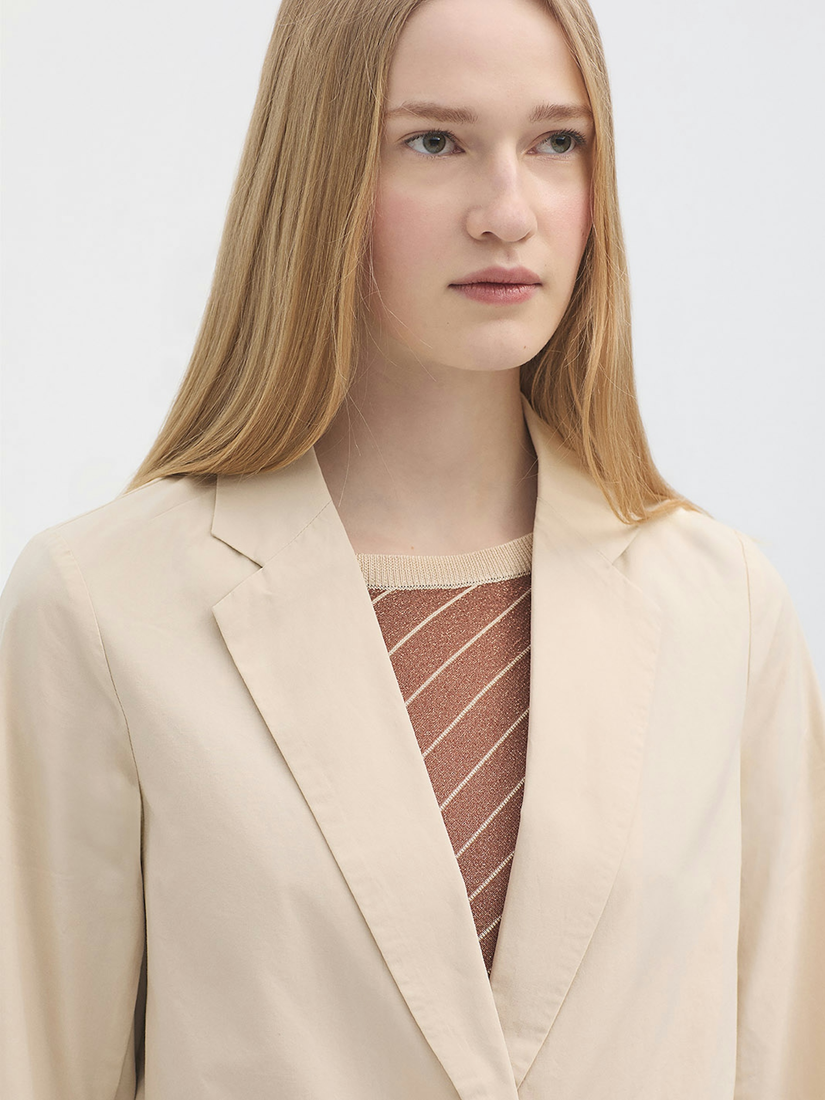 Poplin blazer