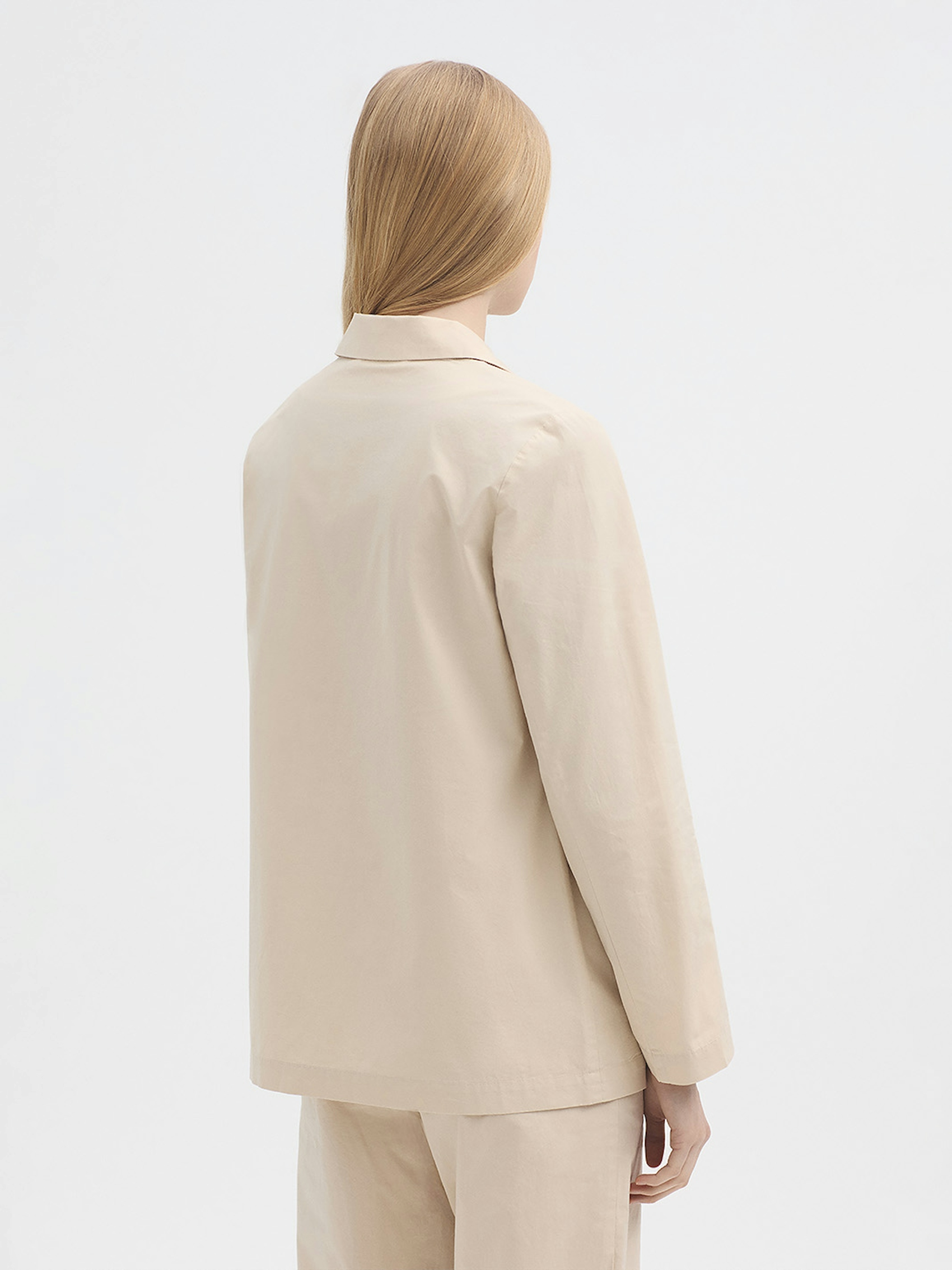 Poplin blazer