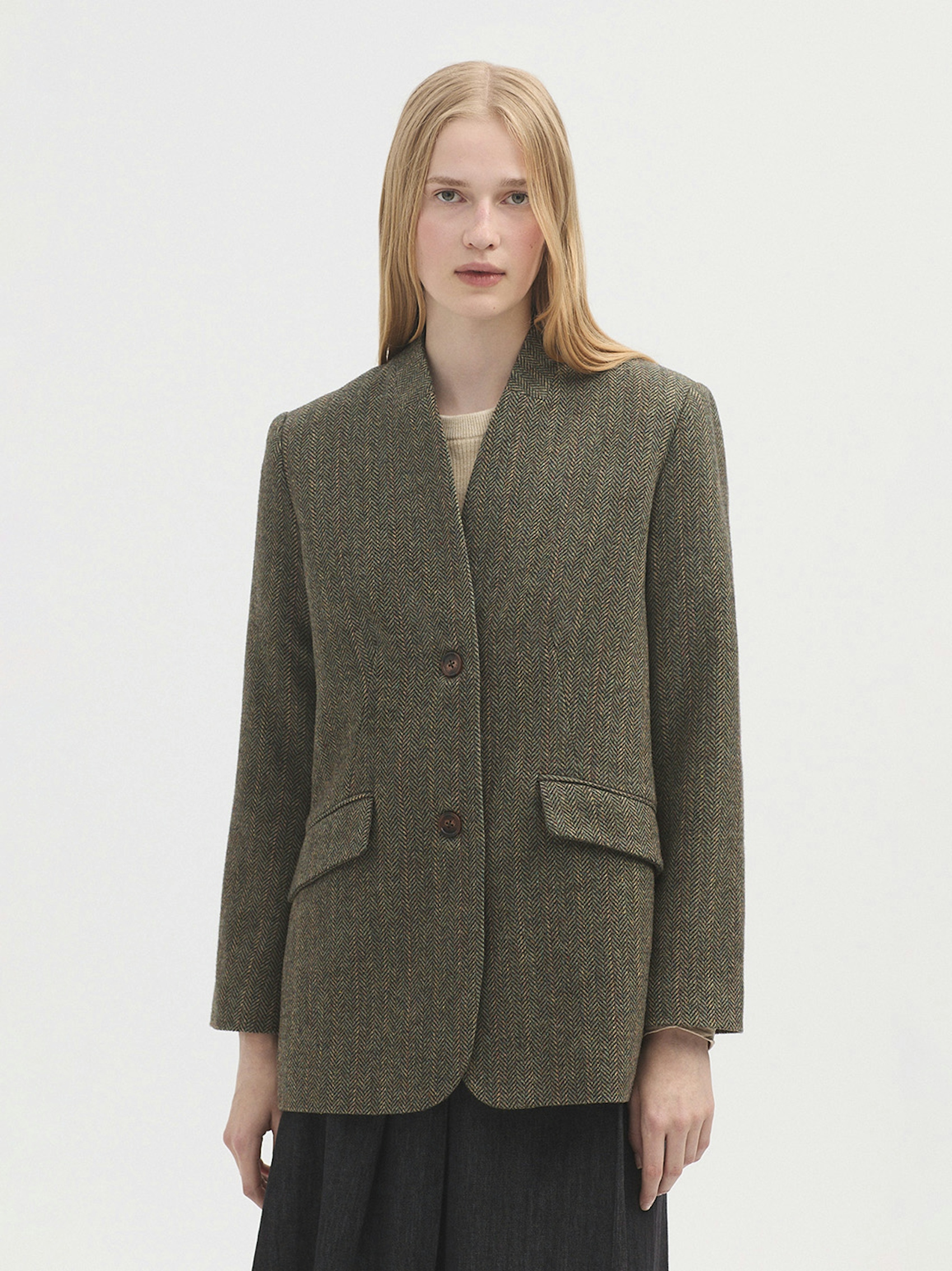 Wool tweed blazer