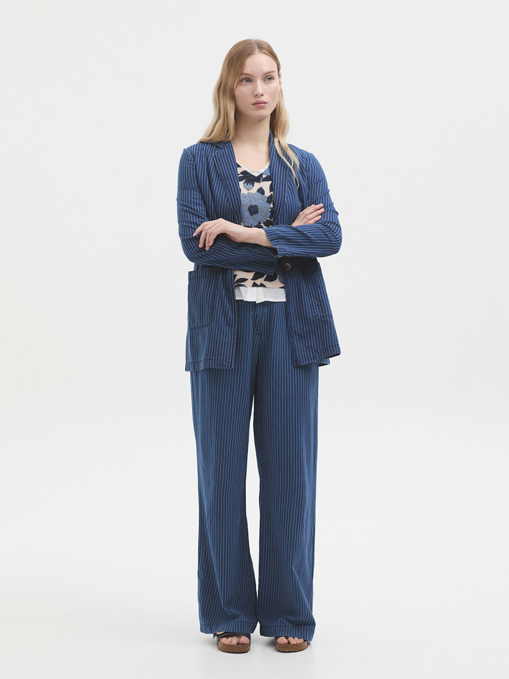Blazer vaquera rayas