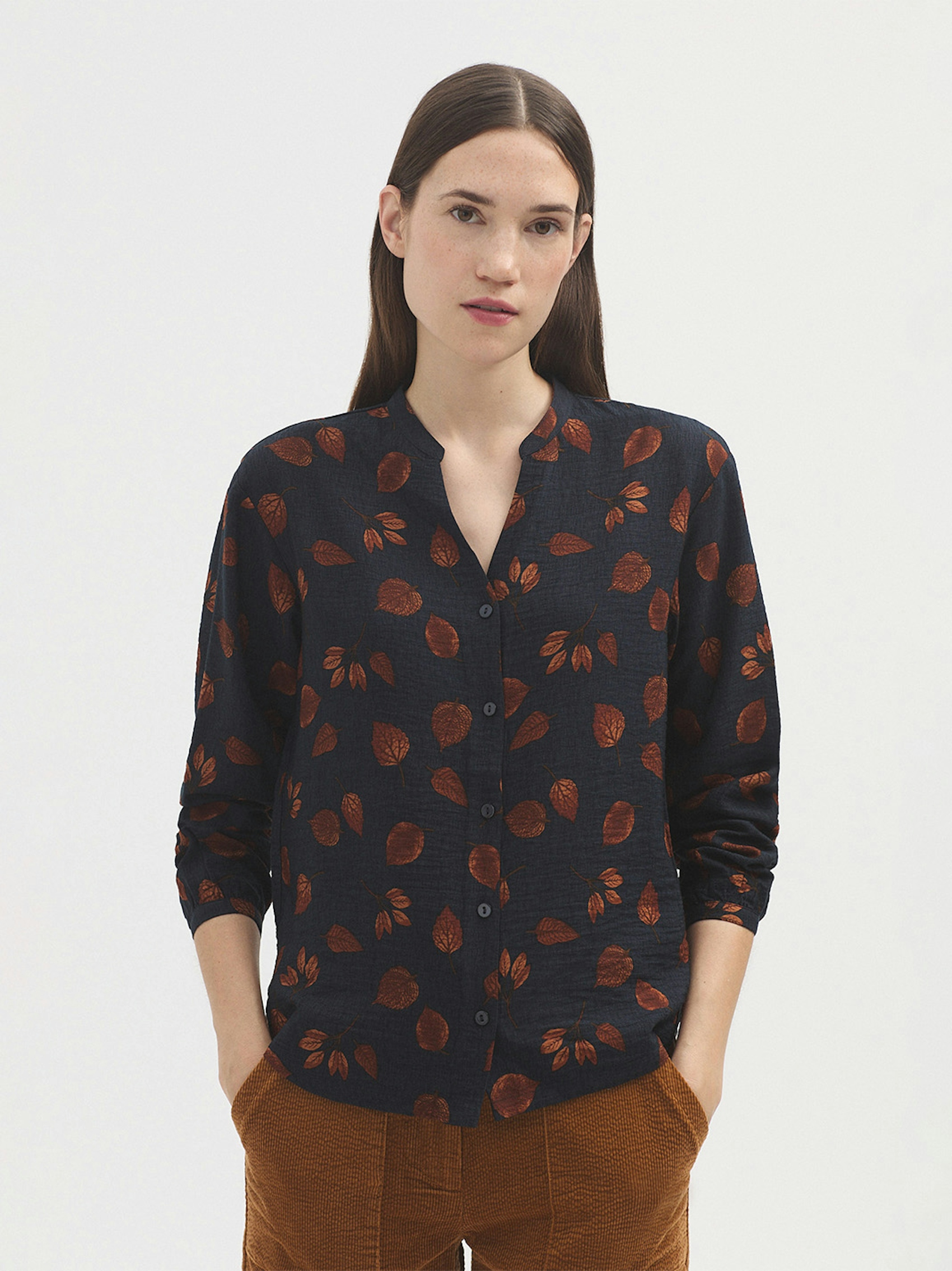 Forest viscose blouse