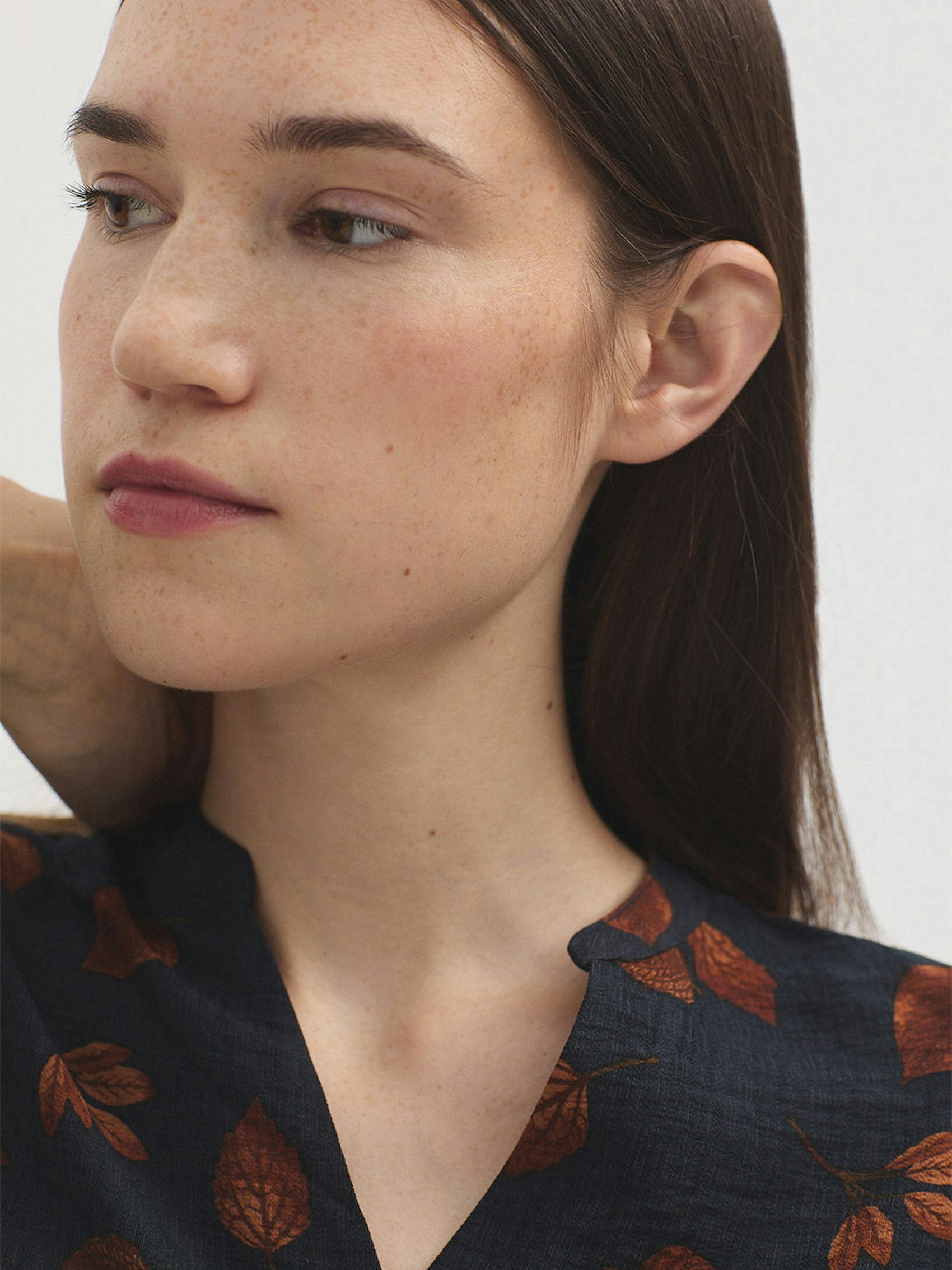 Forest viscose blouse