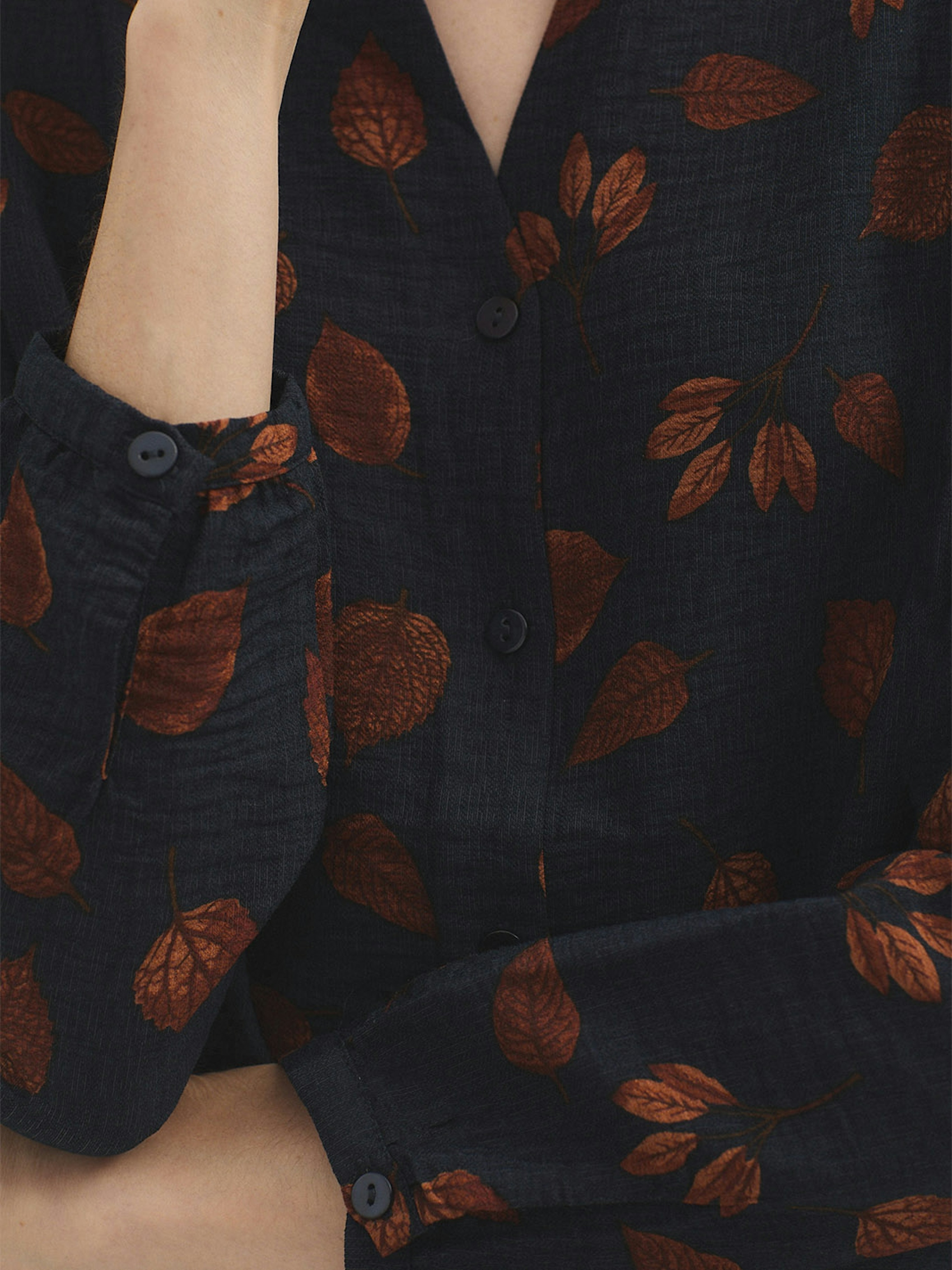 Forest viscose blouse