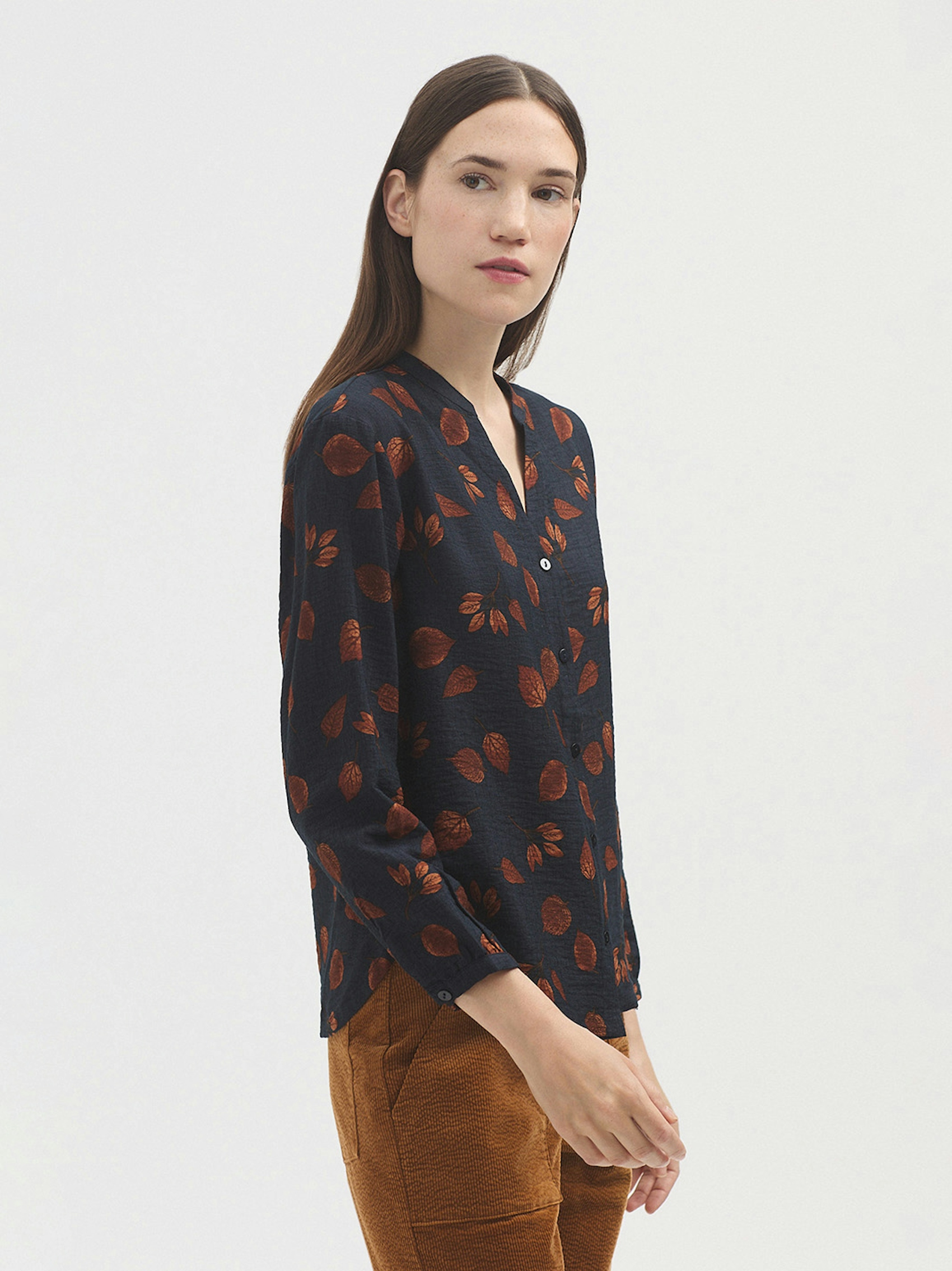 Forest viscose blouse