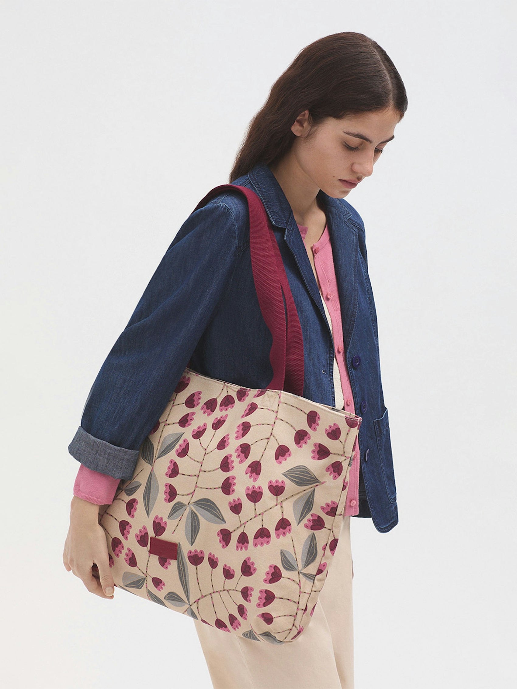 Printed beach bag