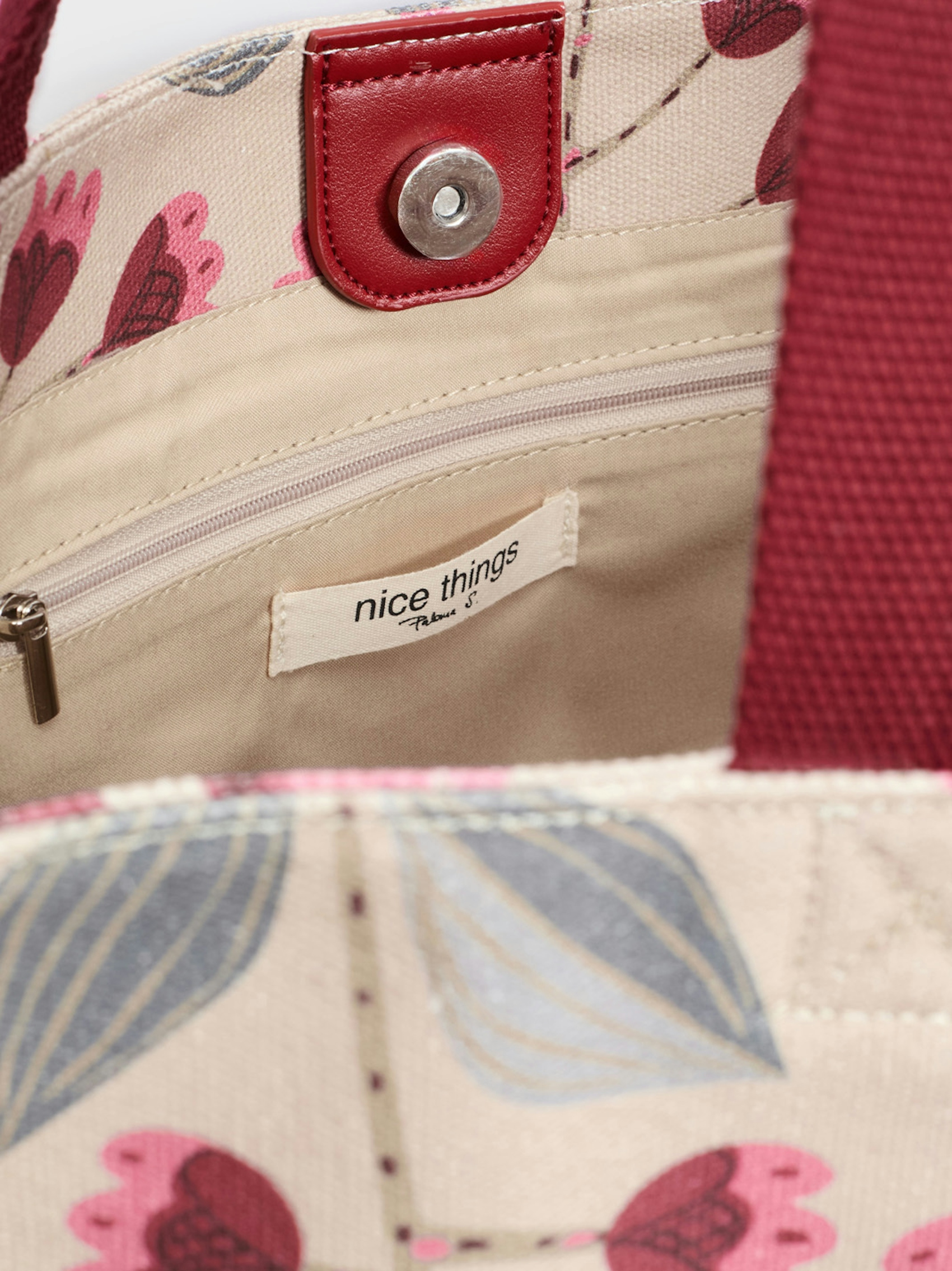 Printed beach bag