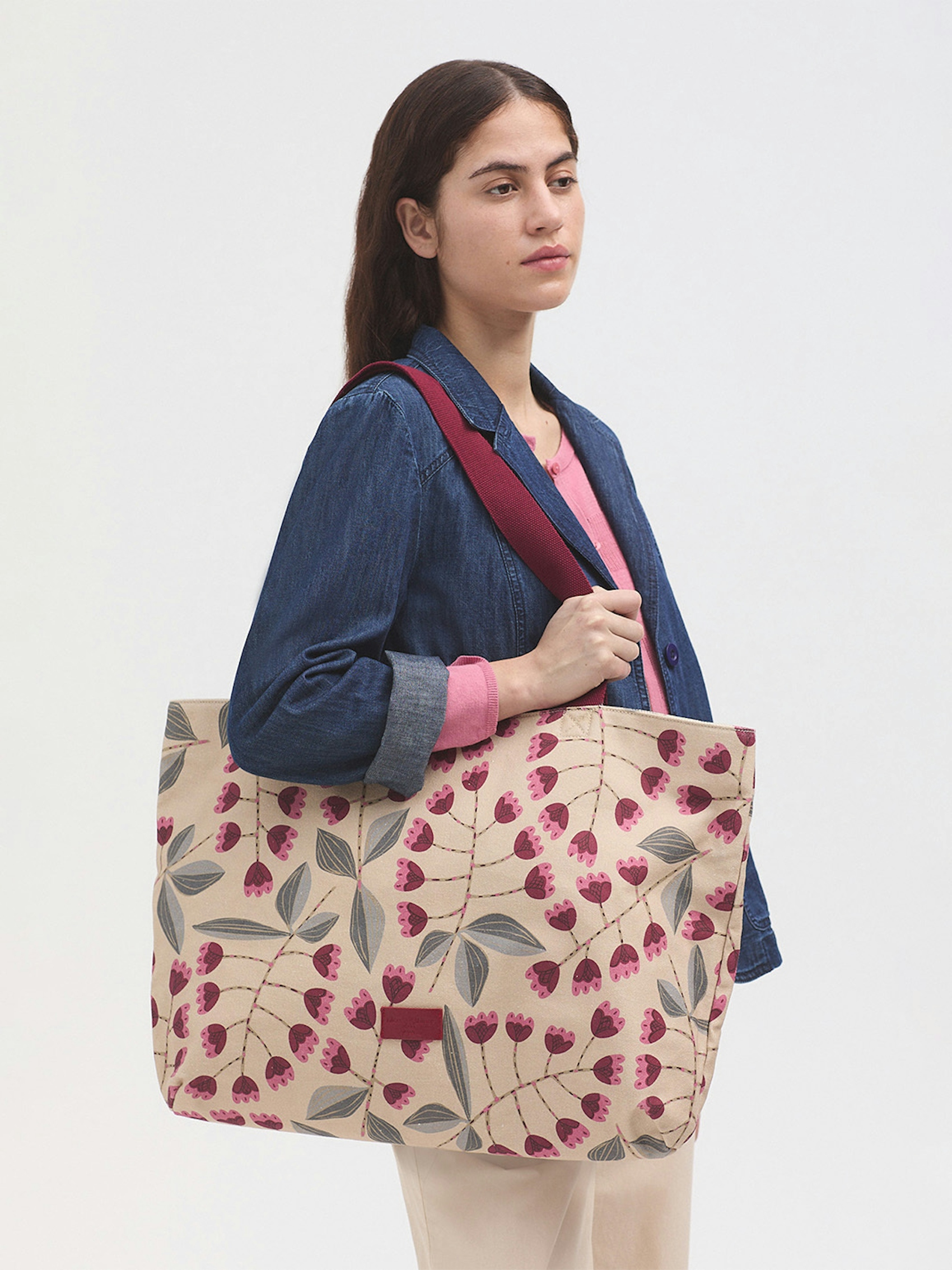Printed beach bag