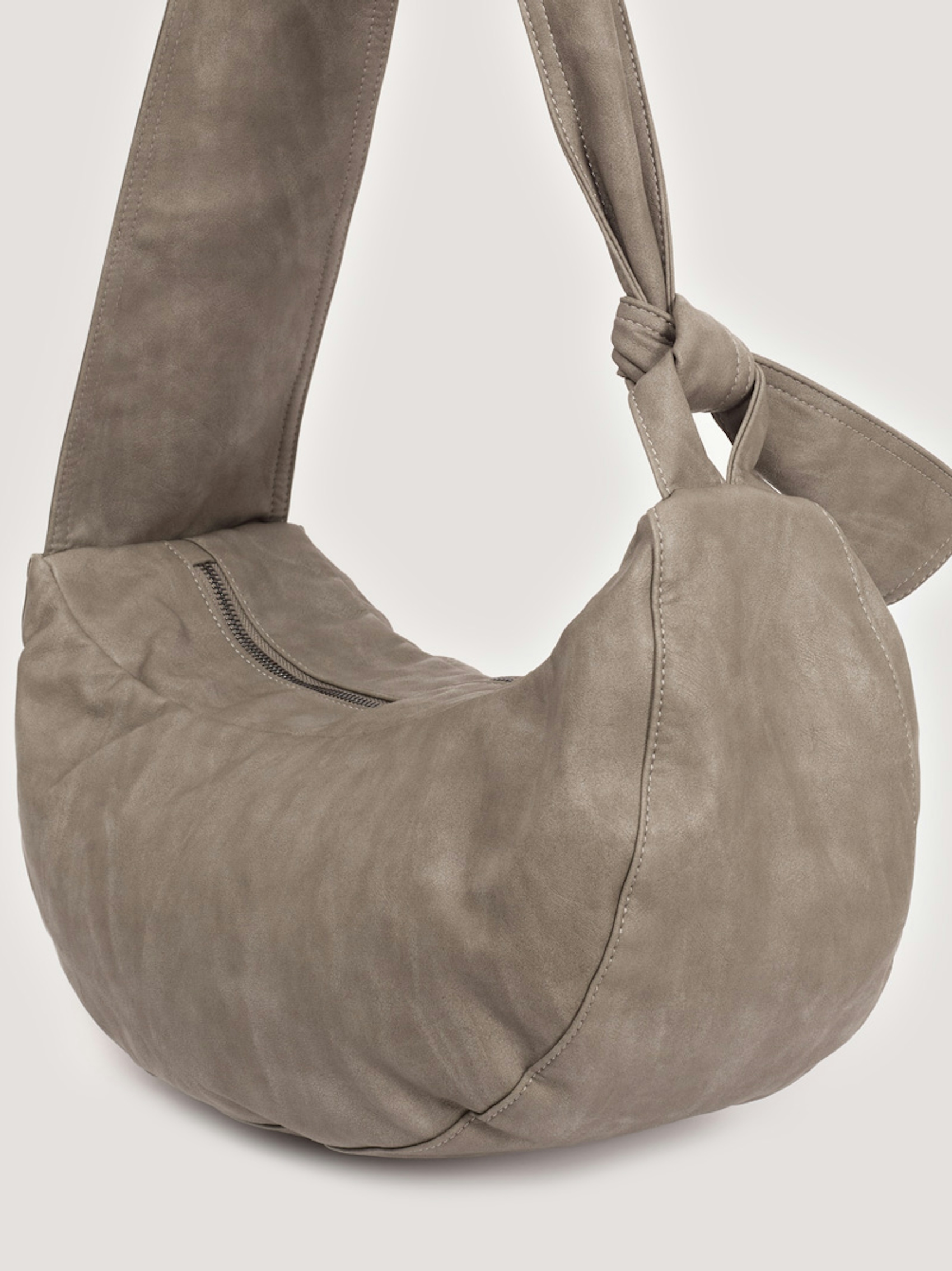 Borsa gondola effetto pelle lavata