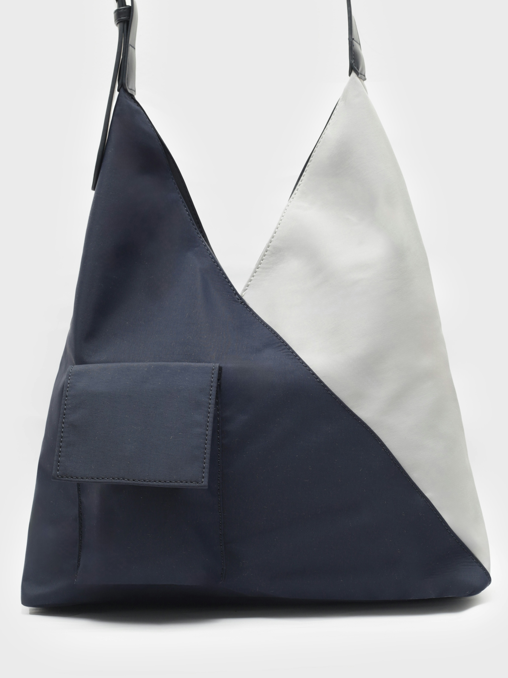 Two tone nylon bag