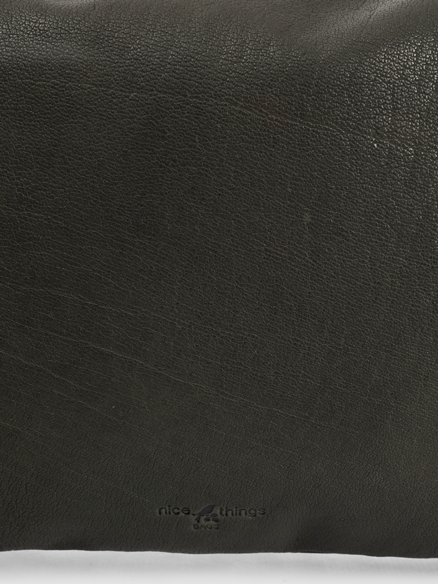 Knot detailing leather bag