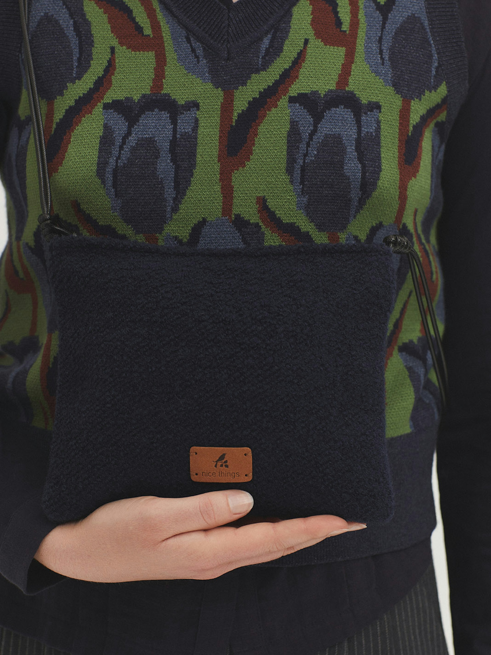Bolso textil asa fantasía
