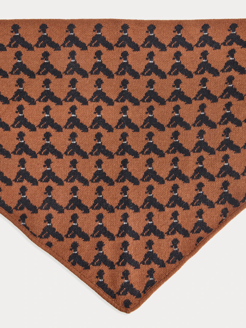 Bufanda triangular Poodles