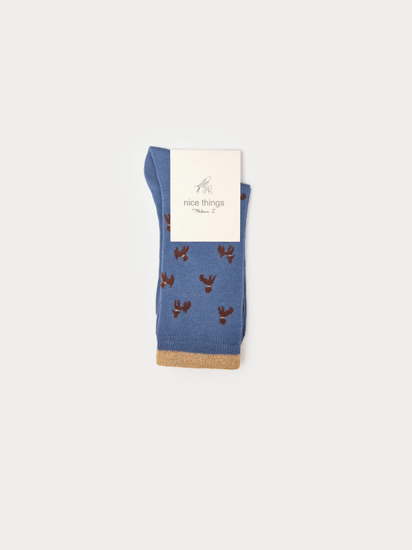 Poodles print socks