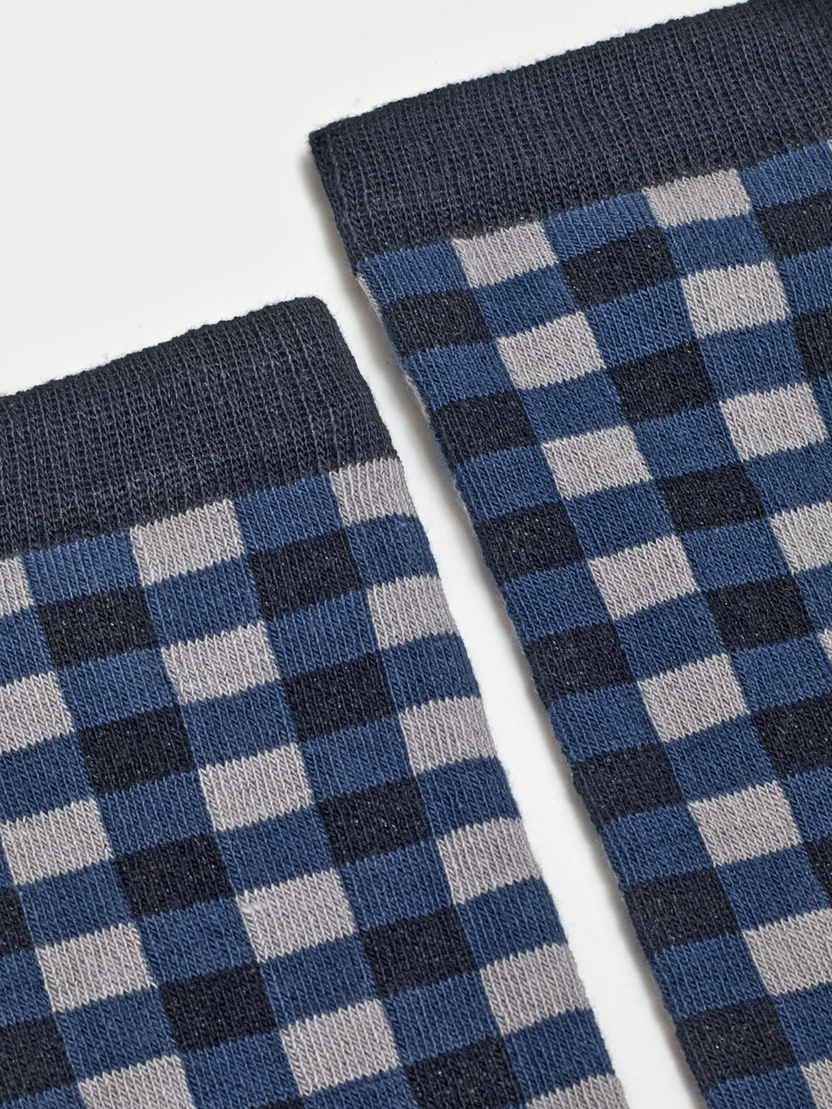 Gingham long socks 1