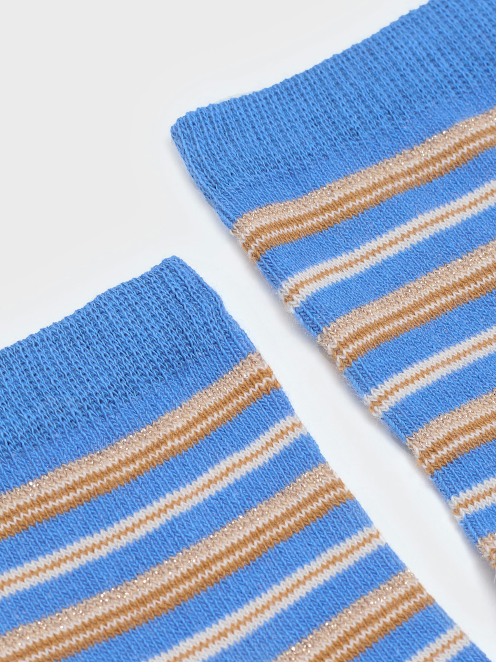 Striped lurex socks