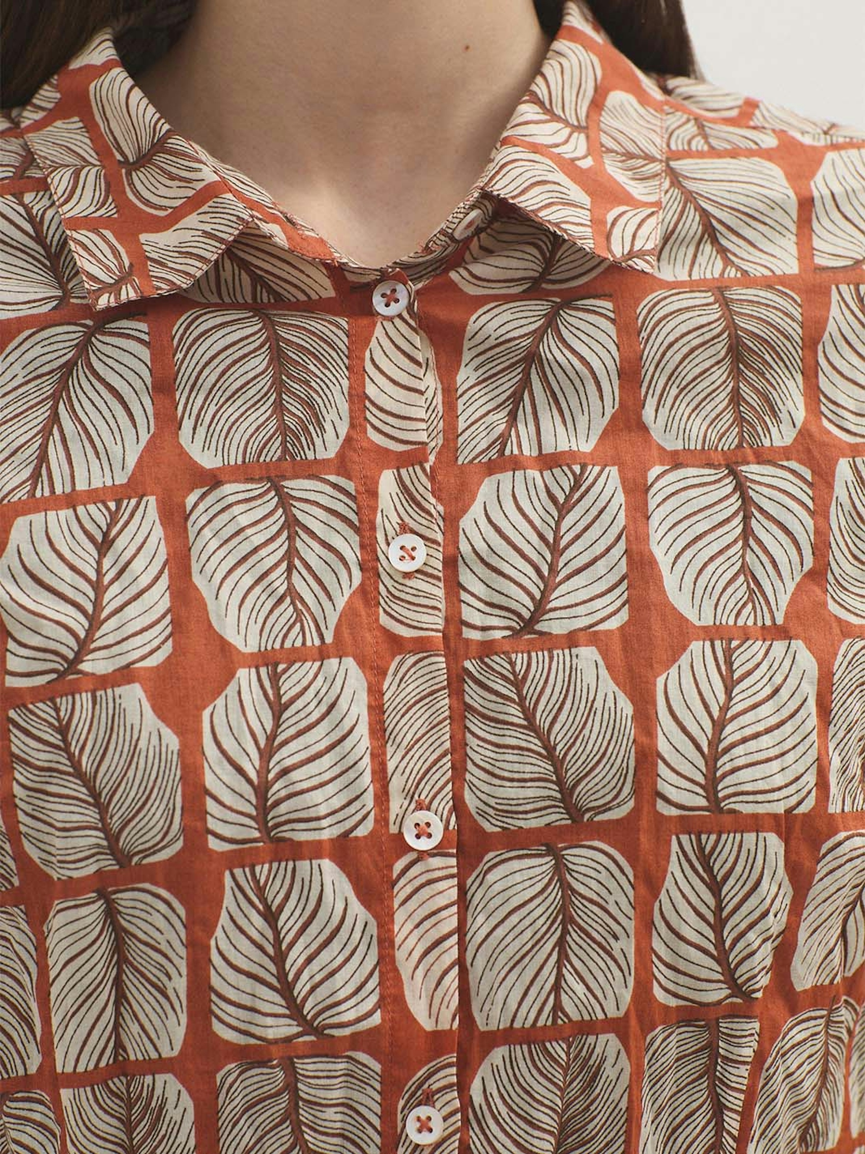 Chemise #99 Square Leaves