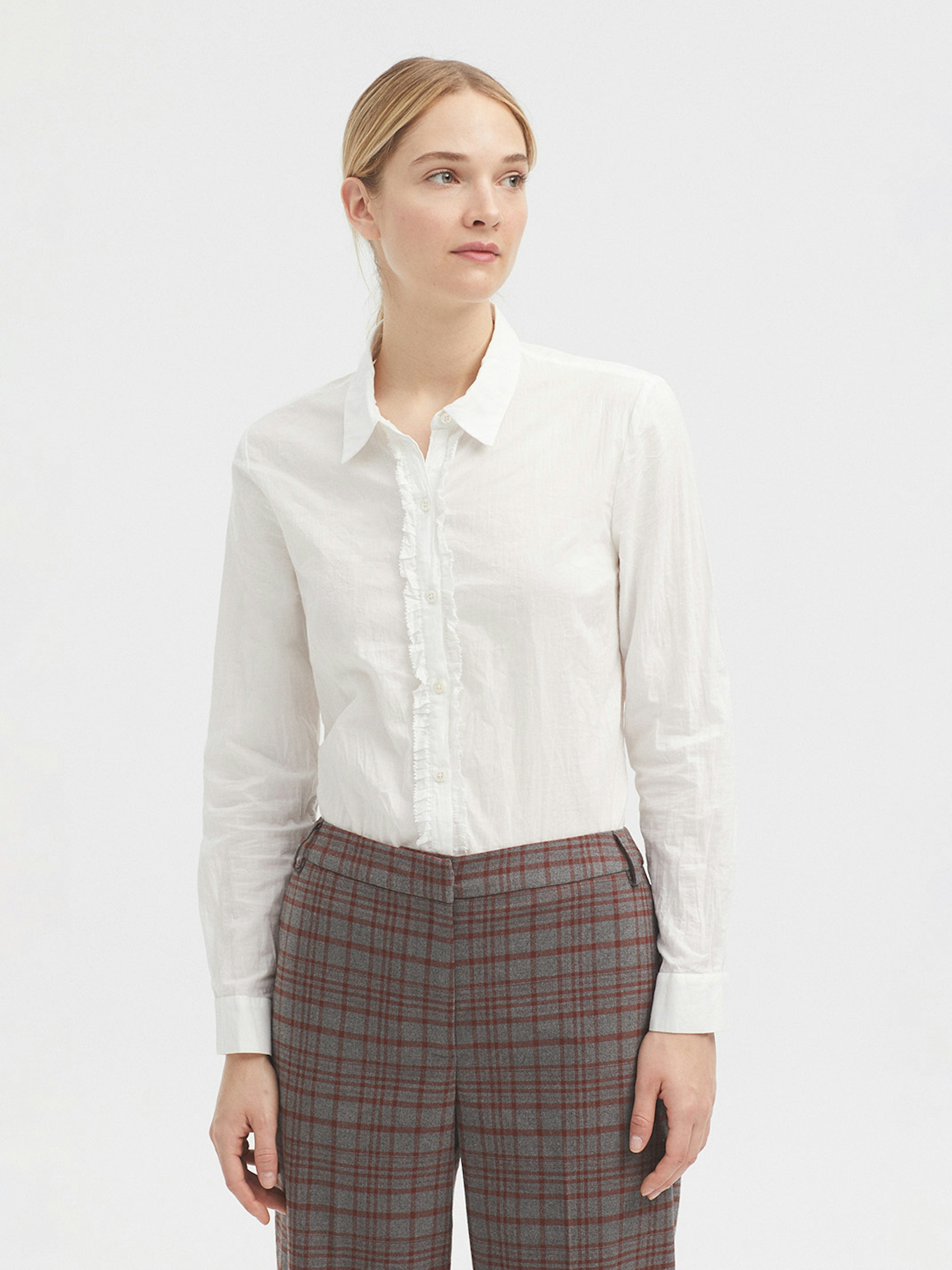 Ruffled front #99 shirt