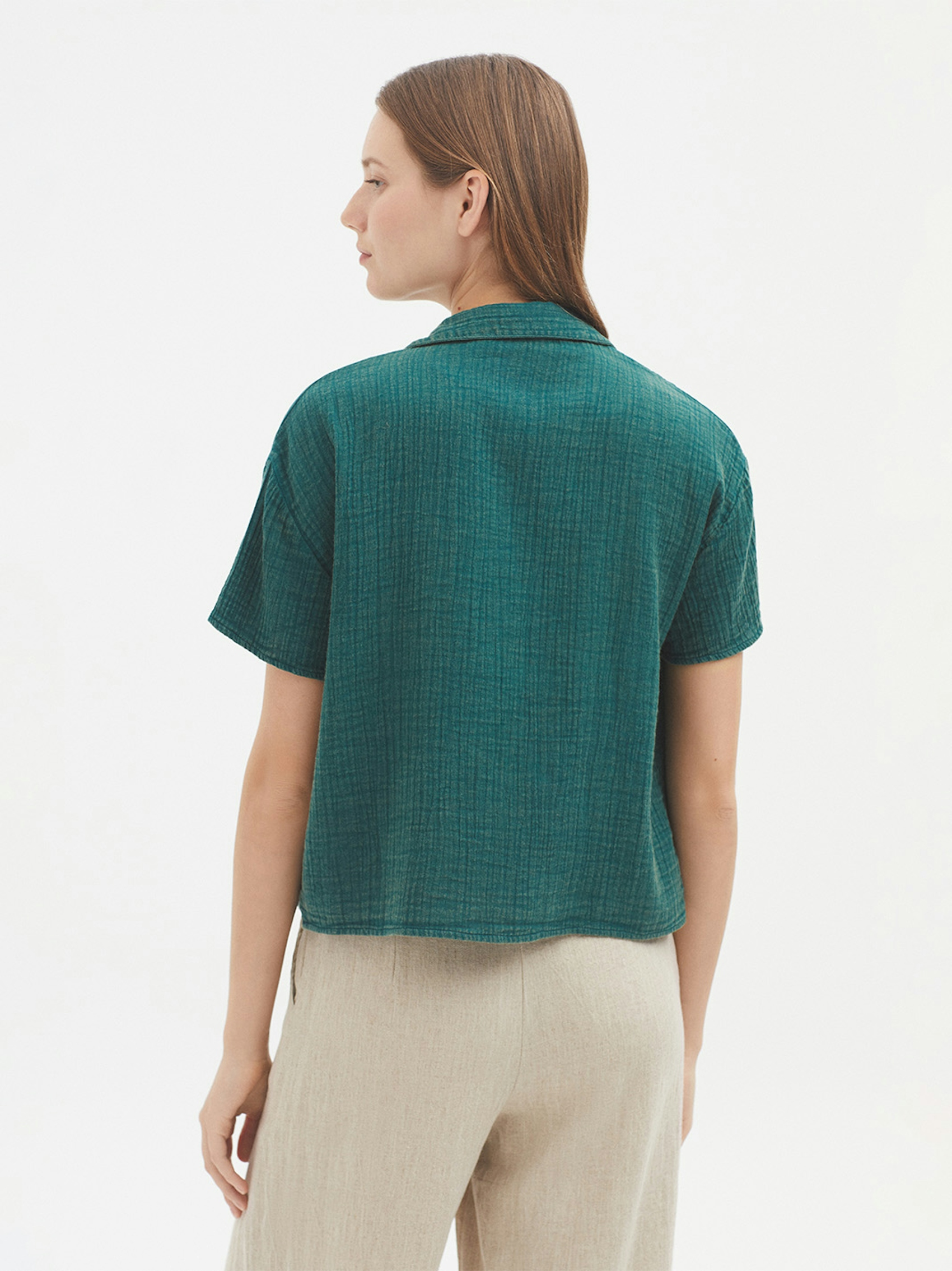 Chemise brodée coton