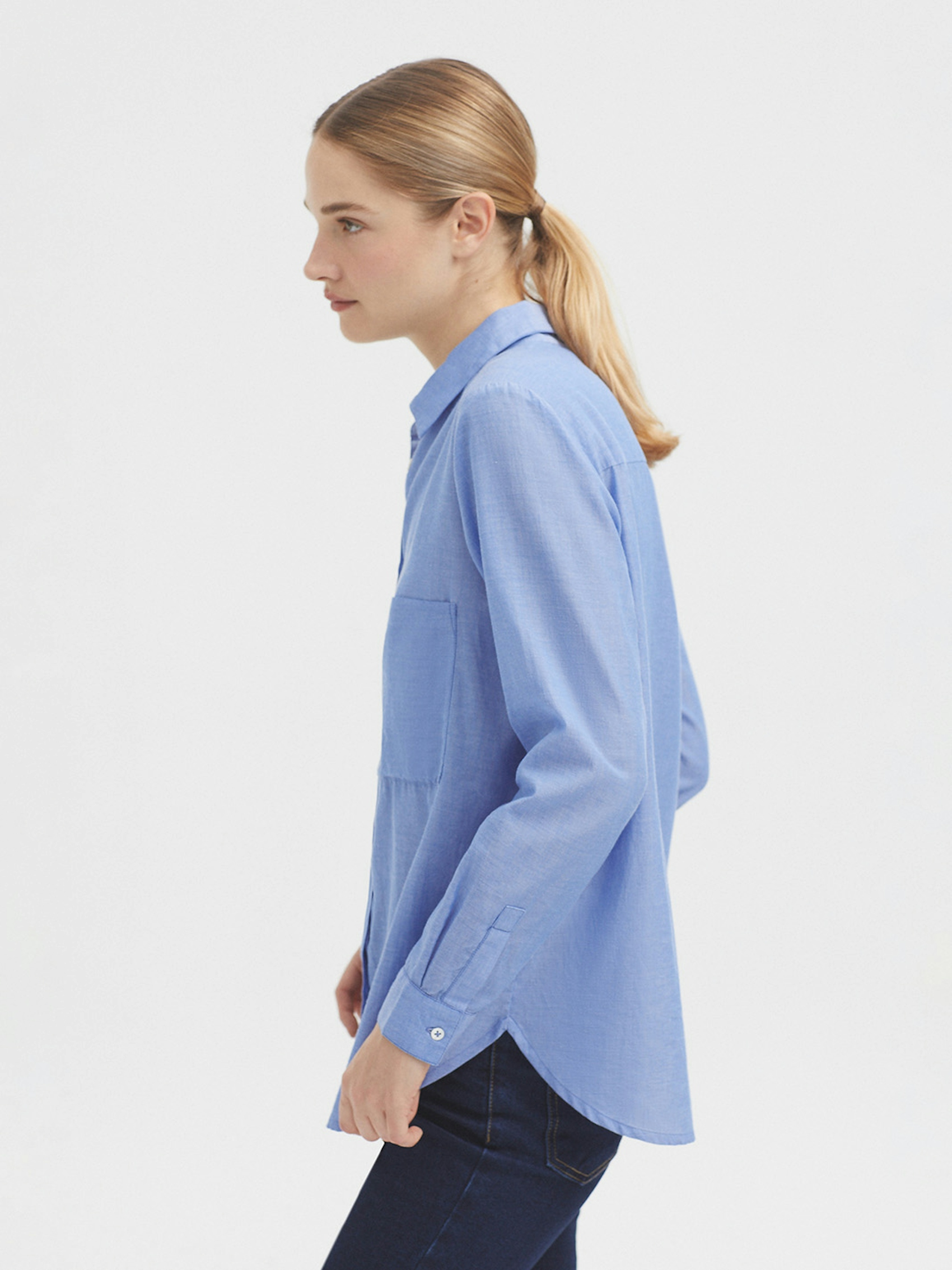 Cotton chambray shirt