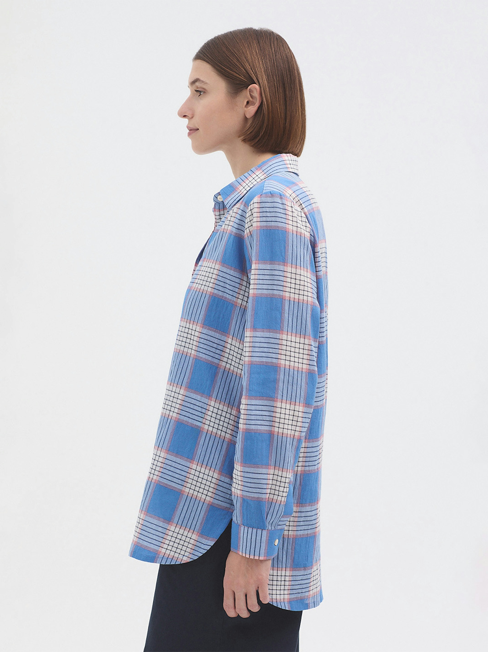 Greenery checked shirt