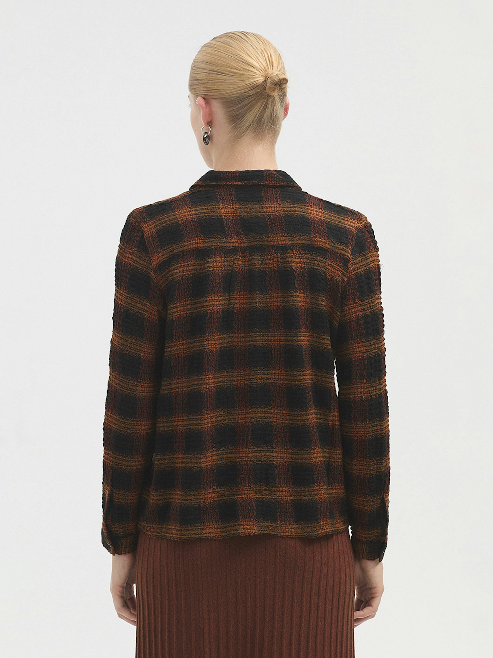 Button down plaid shirt