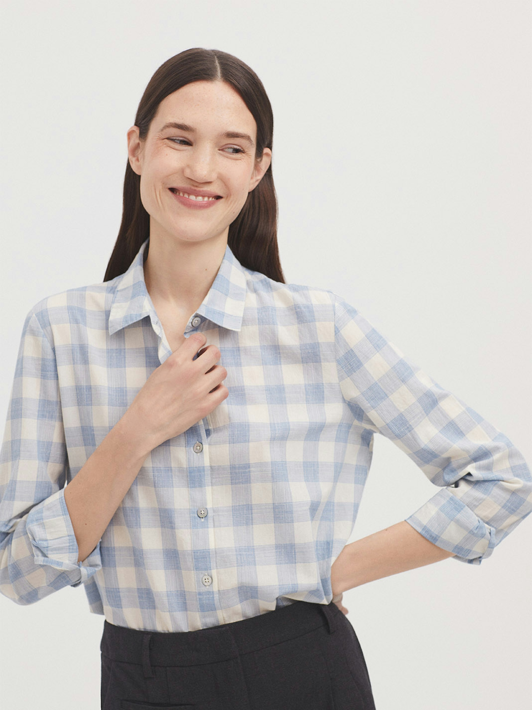 Camisa cuadros líneas